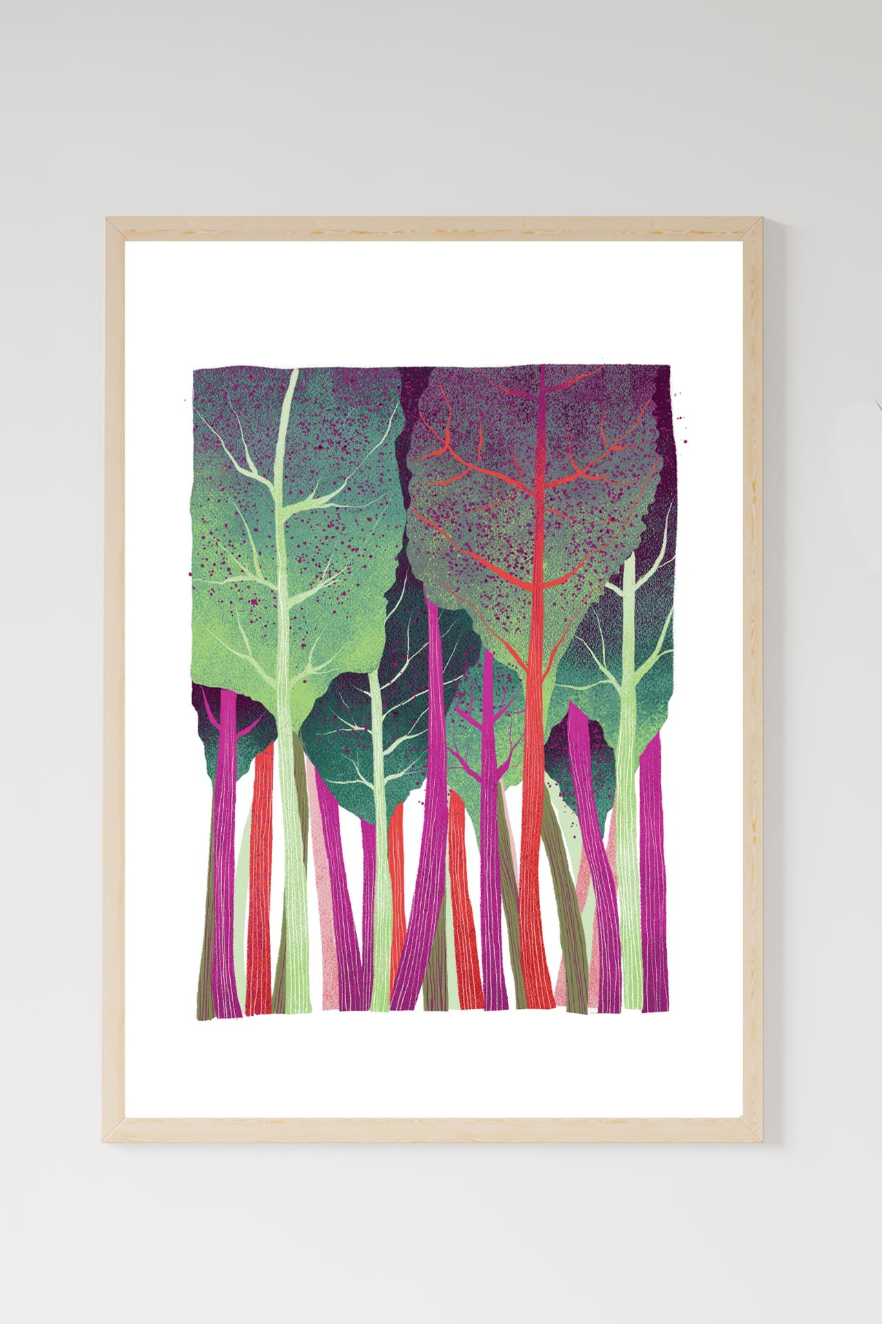 הדפס לתלייה על הקיר | יער הסלקים |BY CITYKAT STORIE