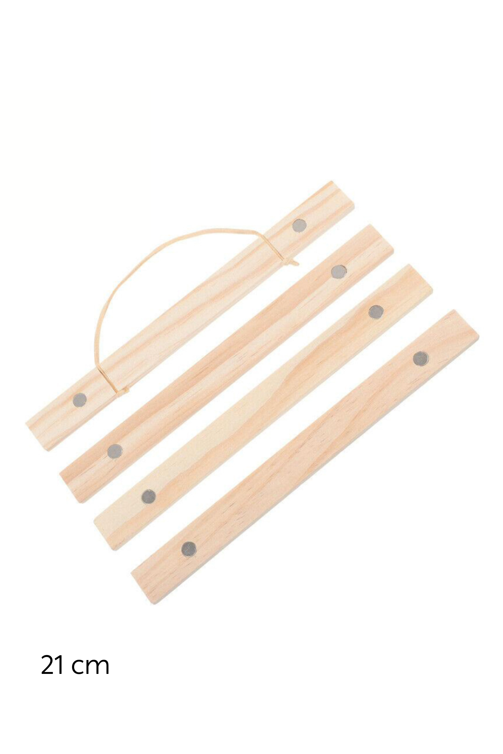 לייסטים עם מגנטים מעץ אורן טבעי לתליית פוסטרים | גדלים לבחירה