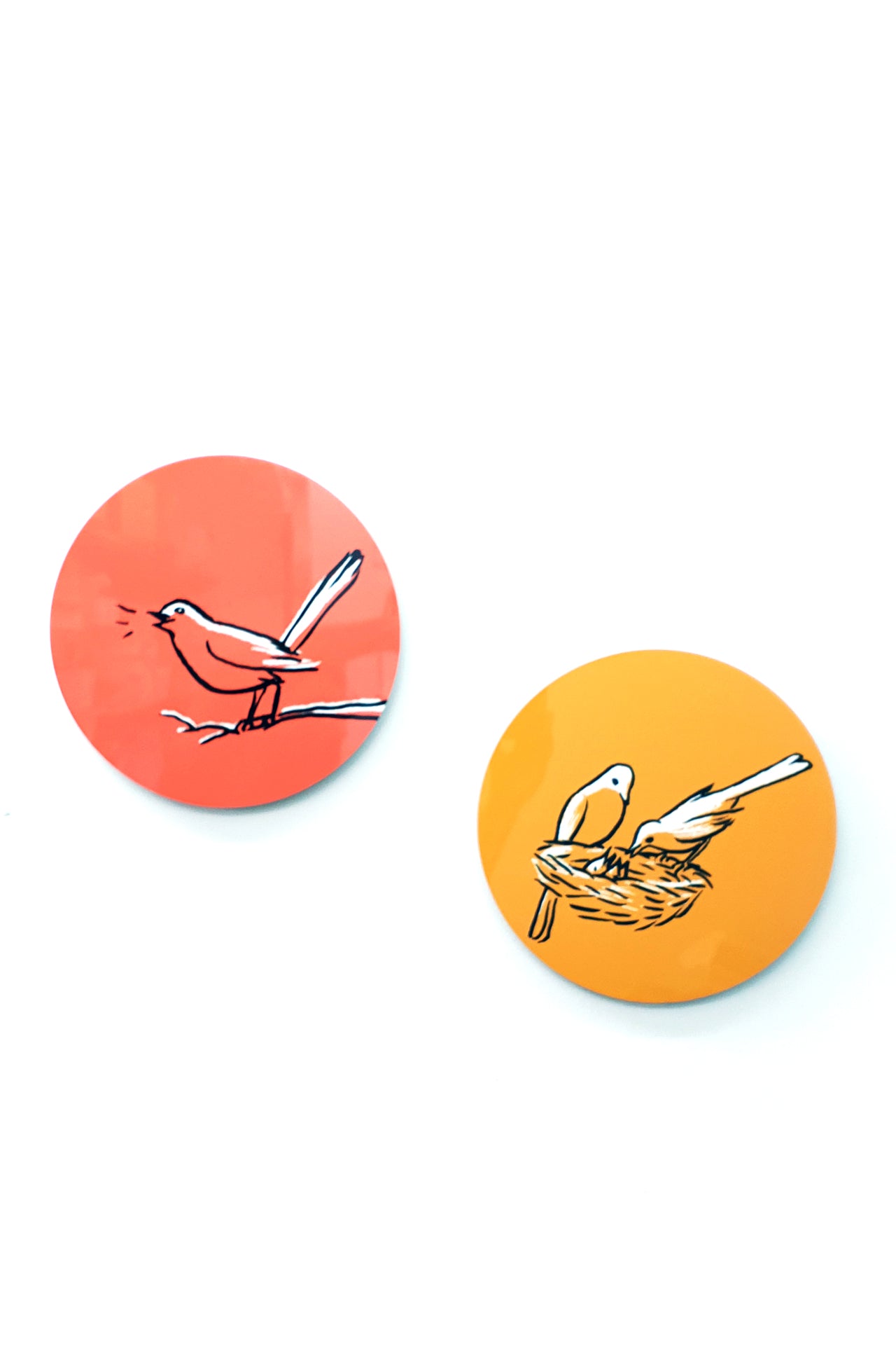 זוג עיגולי אלומיניום בהדפסת סובלימציה |יזהר כהן אוסף פרטי| בית