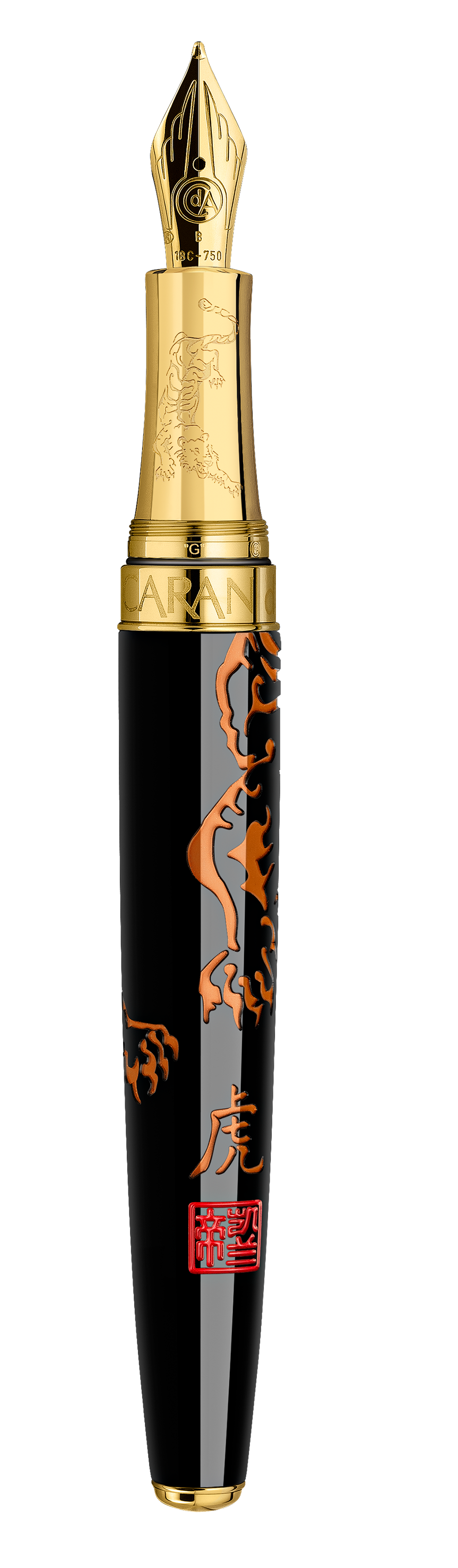 שנת הנמר הסינית - עט נובע יוקרתי M במהדורה מוגבלת Caran d’Ache