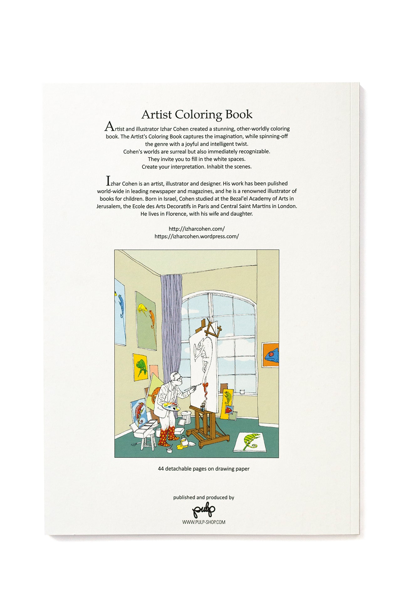 חוברת צביעה - ציורי אמן - יזהר כהן