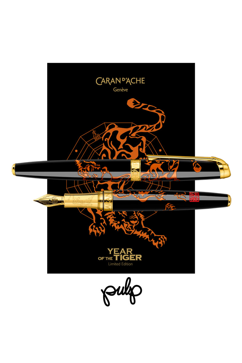 שנת הנמר הסינית - עט נובע יוקרתי M במהדורה מוגבלת Caran d’Ache