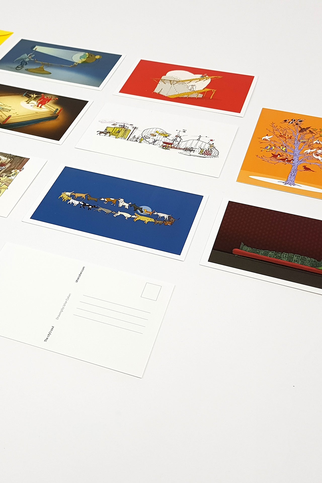 ״גלויה מאויירת עם מעטפה- מאייר יזהר כהן ״אינטגרציה