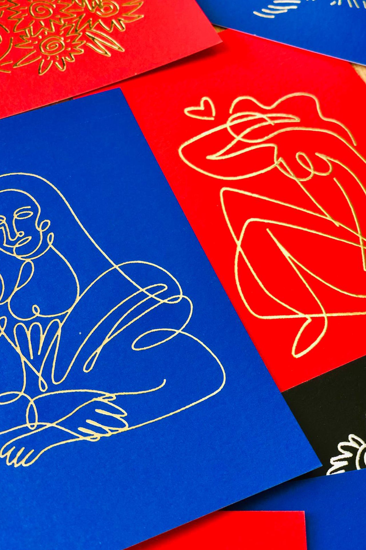 הנערה - גלויה מאויירת ומושבחת עם מעטפה - איור חן מכבי