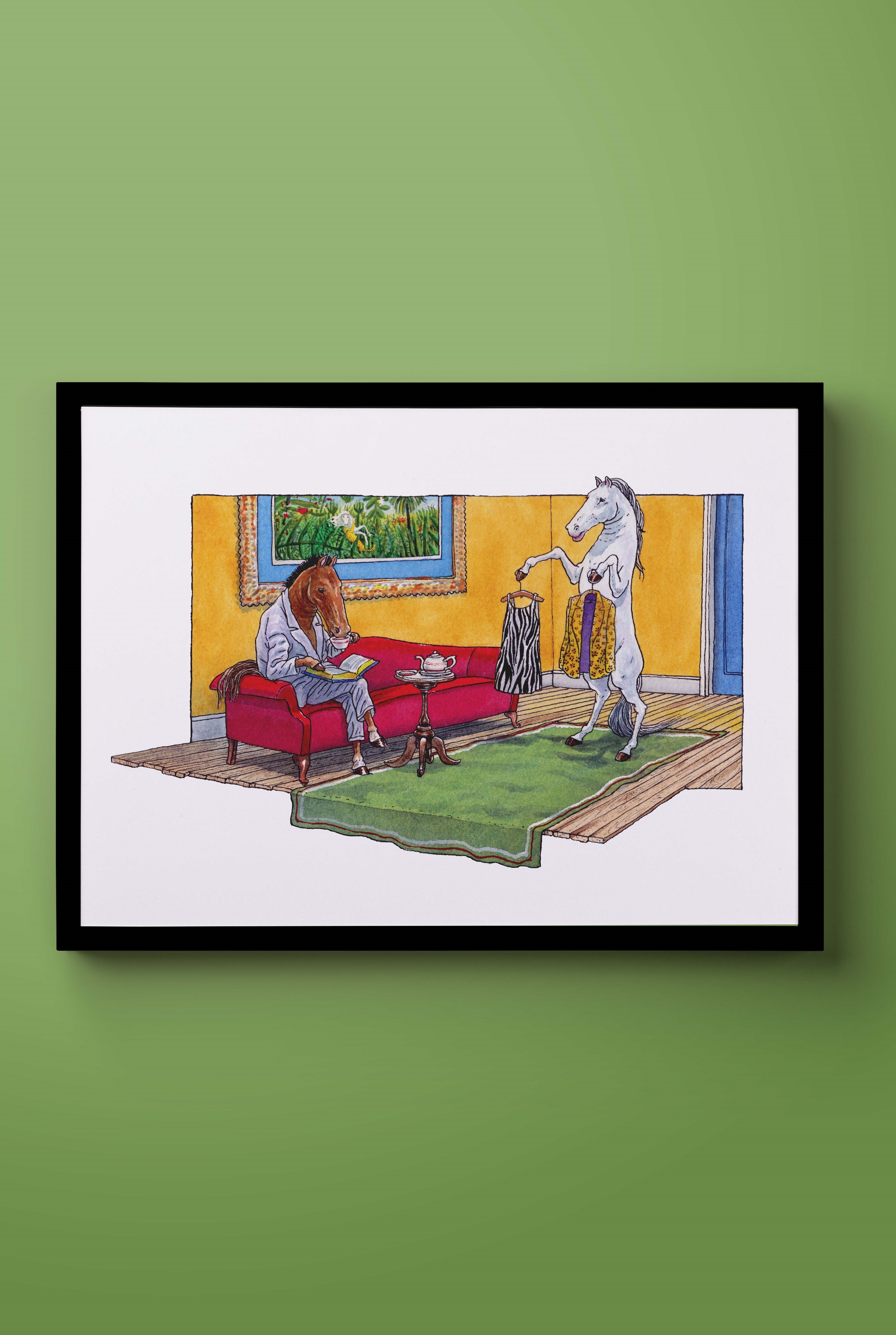 פרינט לתלייה על הקיר | קדחת הג'ונגל | מאייר- יזהר כהן