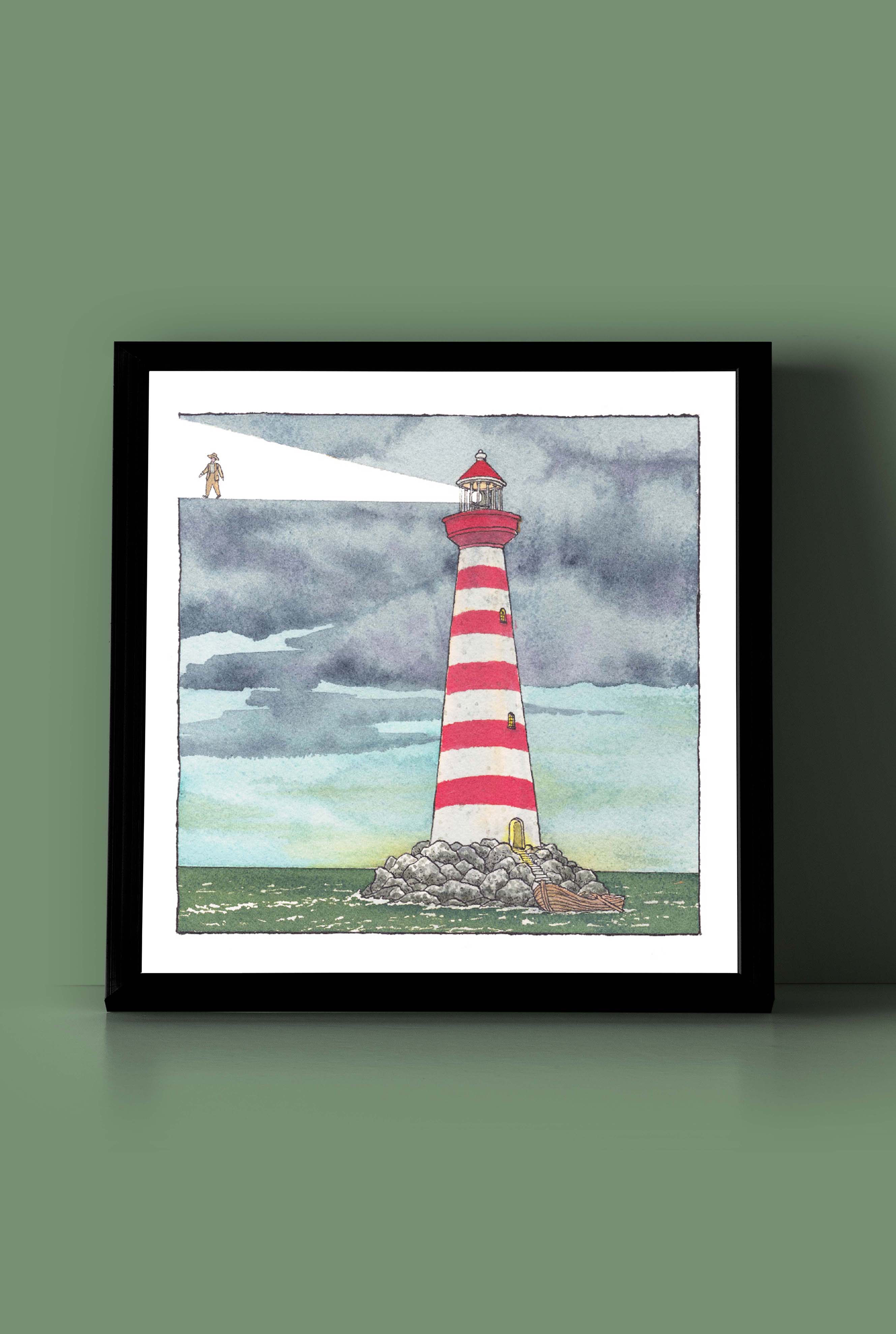 פרינט לתלייה על הקיר | קיצור דרך | מאייר- יזהר כהן