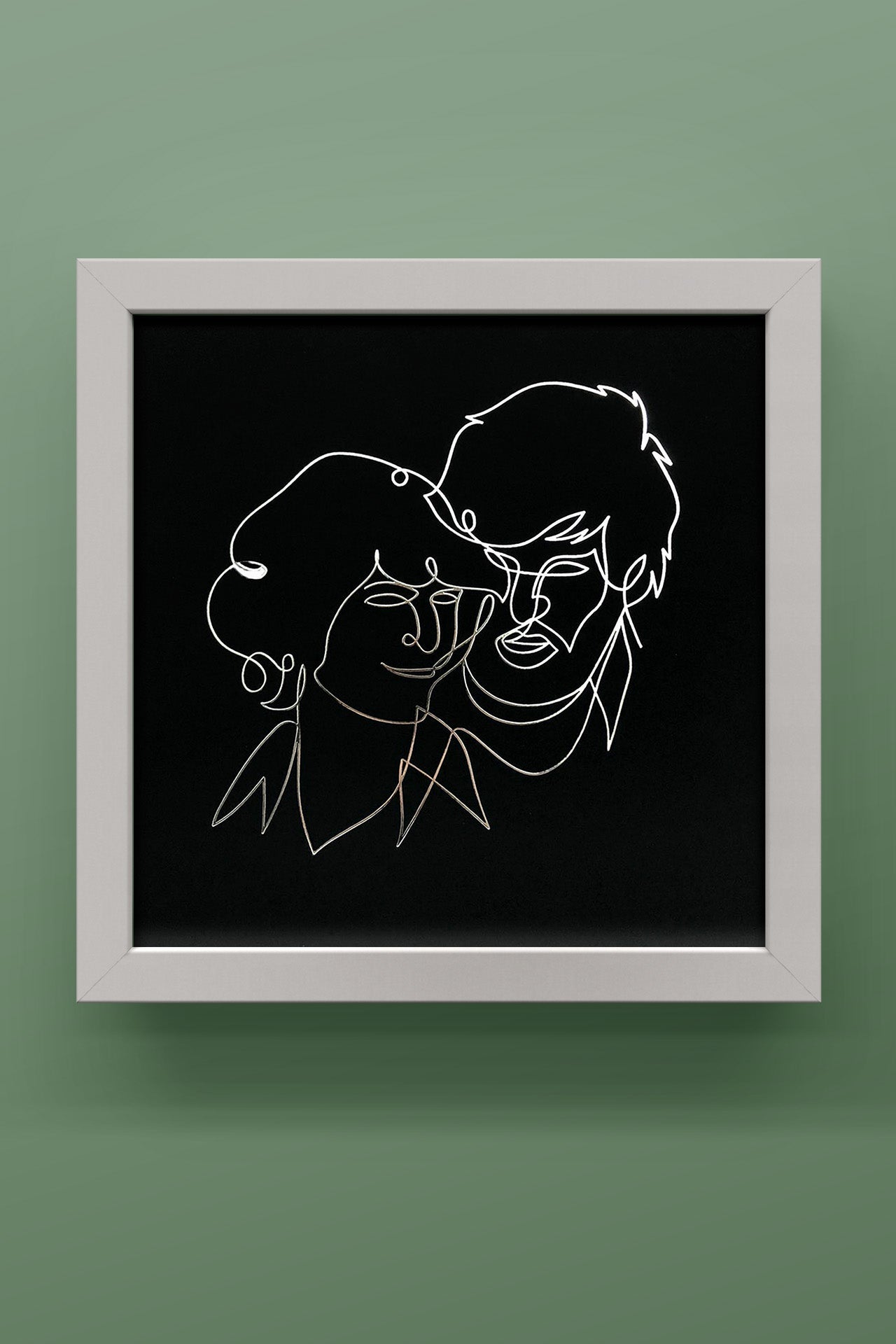 אריק ושלום | איור חן מכבי| הדפס מושבח דיגיטלית לתלייה על הקיר