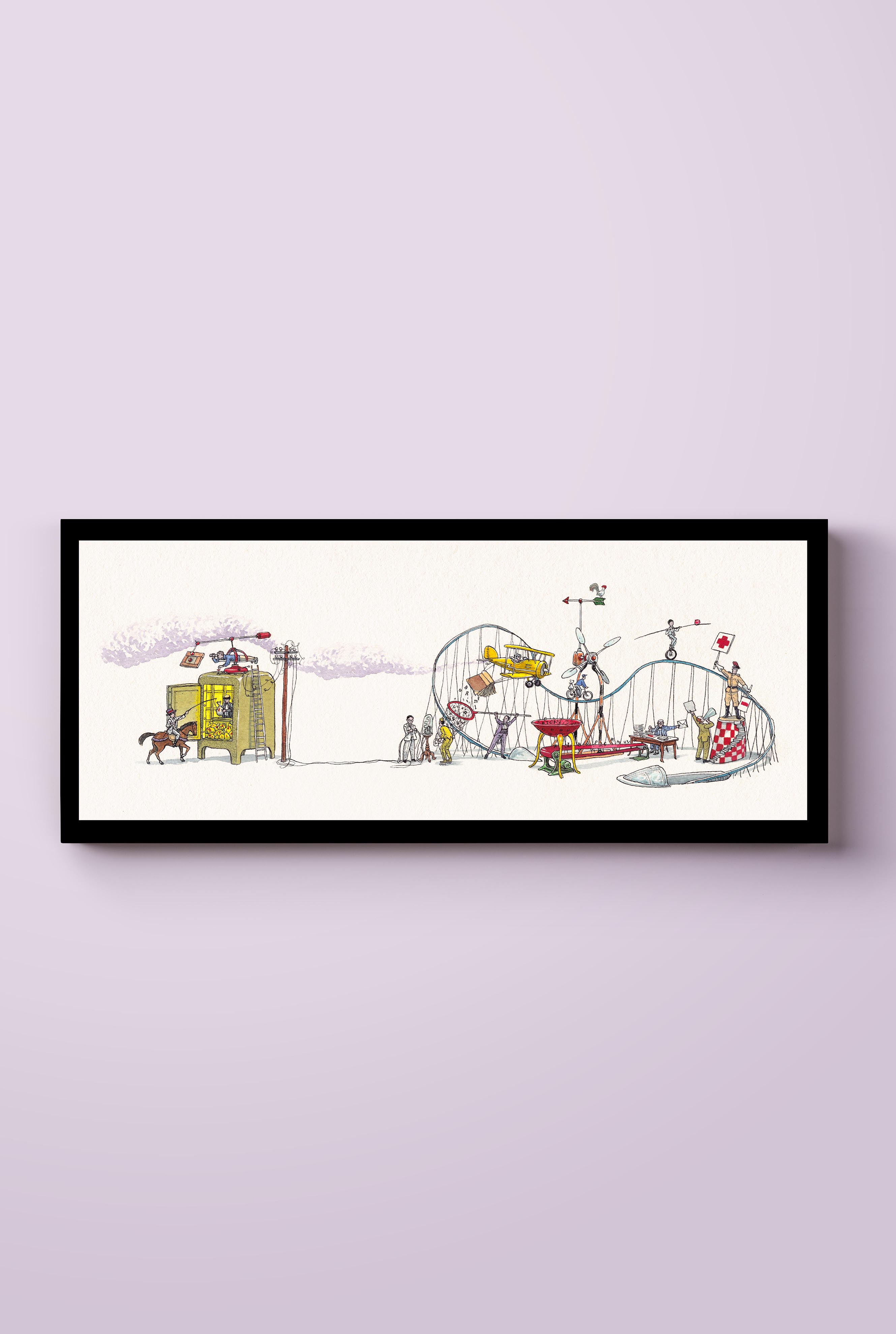 פרינט לתלייה על הקיר | מנהל עסקים | מאייר- יזהר כהן