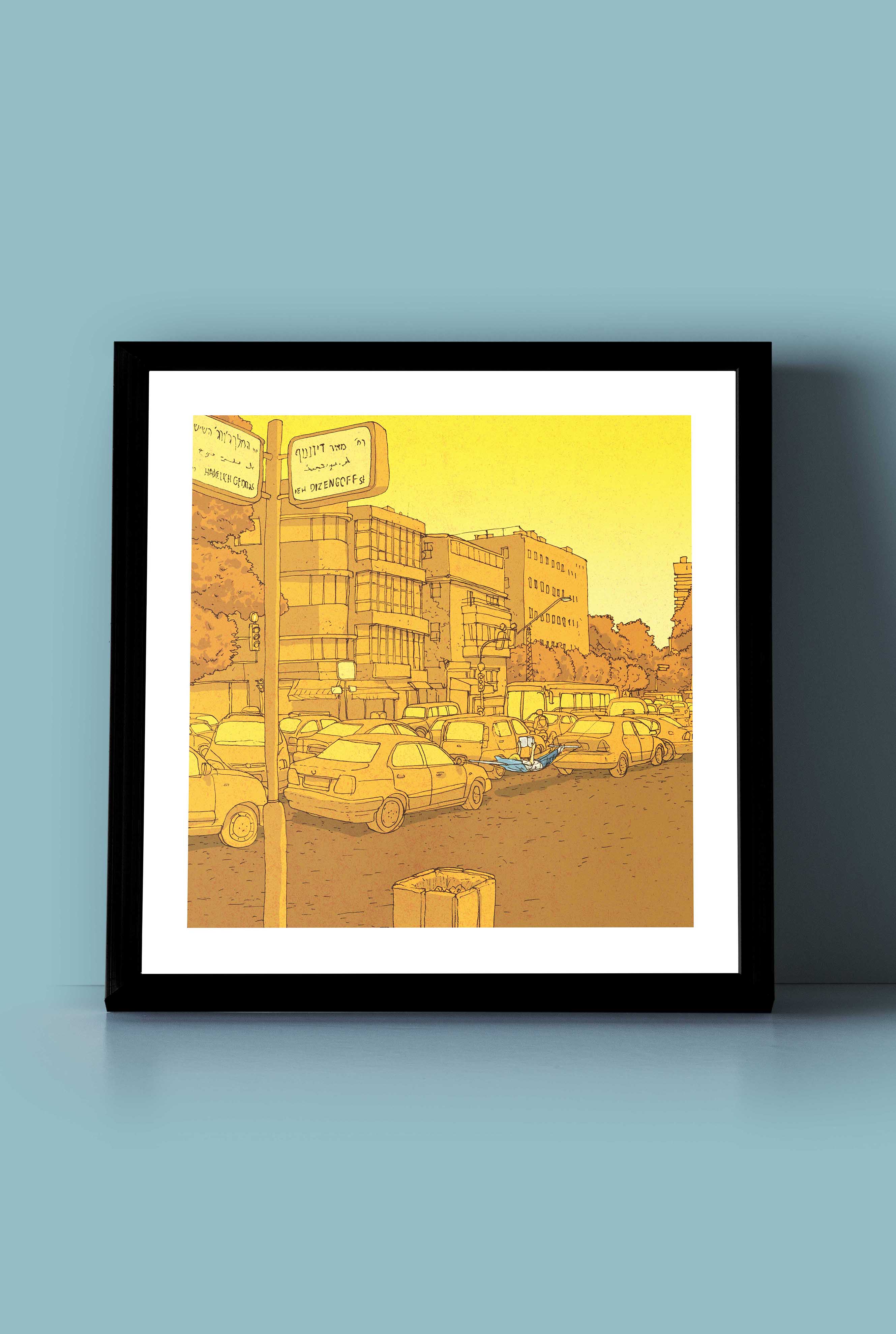 פרינט לתלייה על הקיר | דיזנגוף פינת קינג ג'ורג' | מאייר- יזהר כהן
