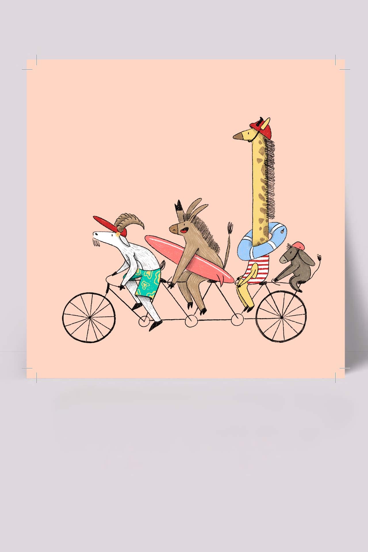 הדפס לתלייה על הקיר| וייב טוב | מאיירת טליה דריגס