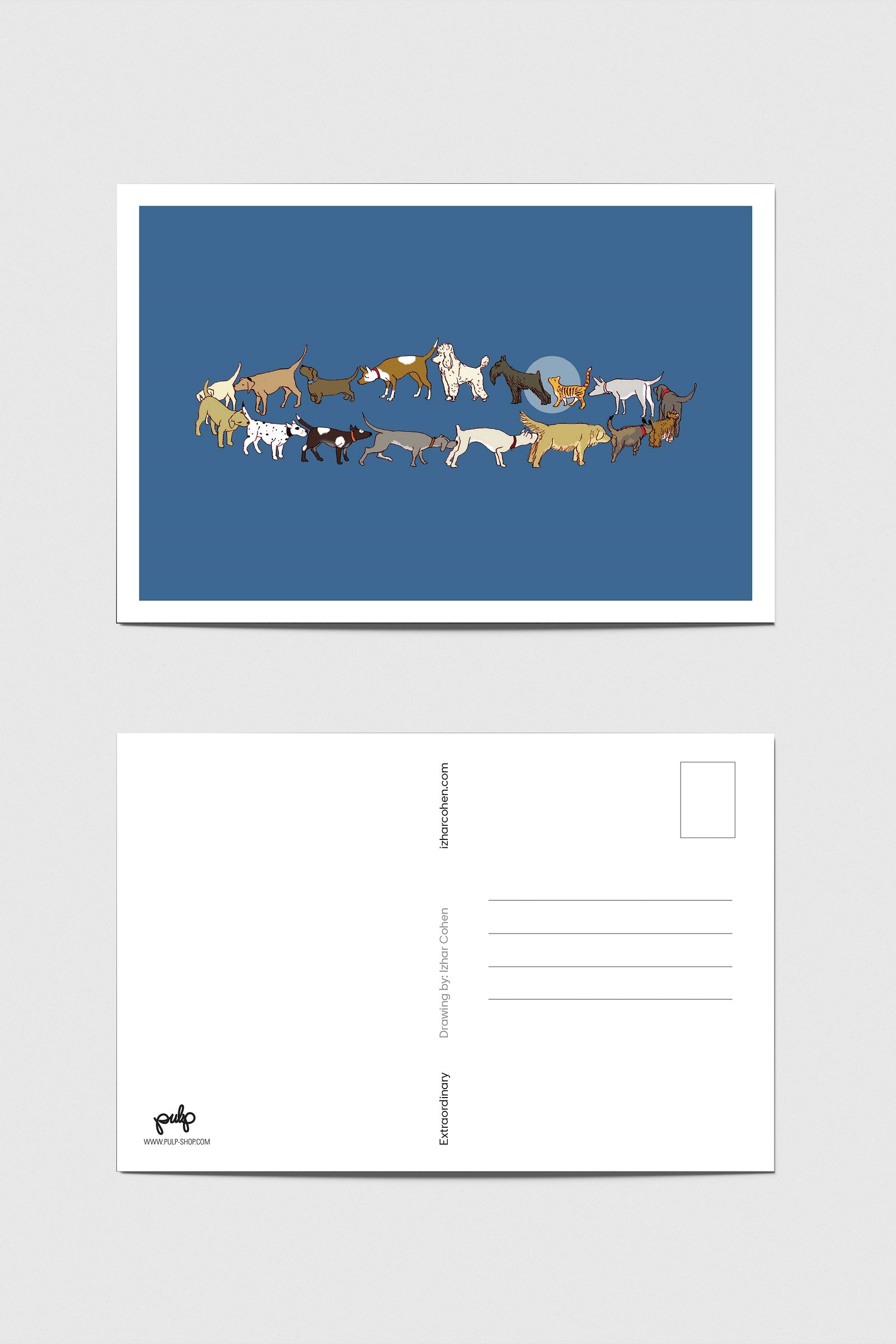 ״גלויה מאויירת עם מעטפה- מאייר יזהר כהן ״אינטגרציה