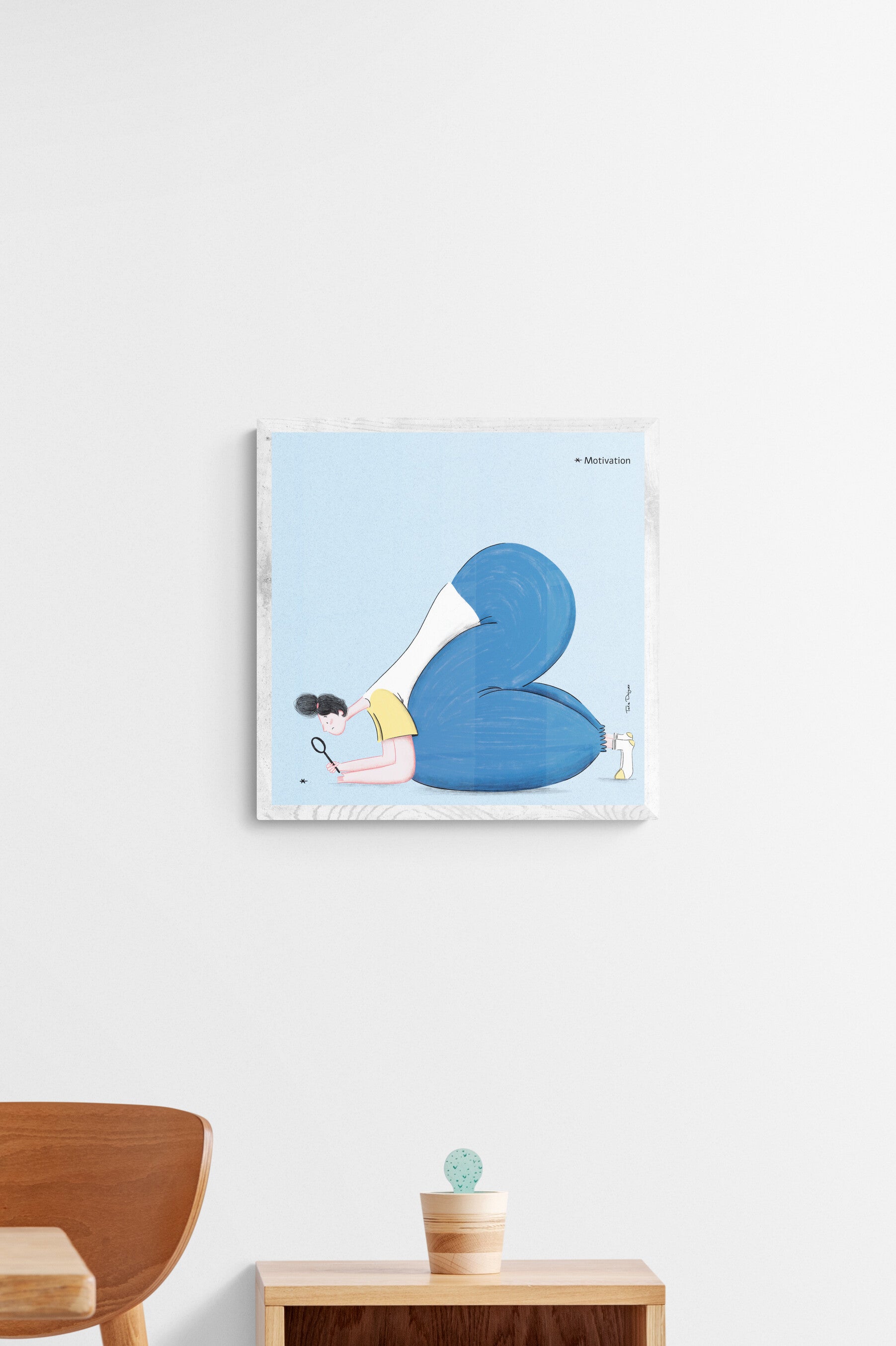 הדפס לתלייה על הקיר| מוטיבציה | מאיירת טליה דריגס