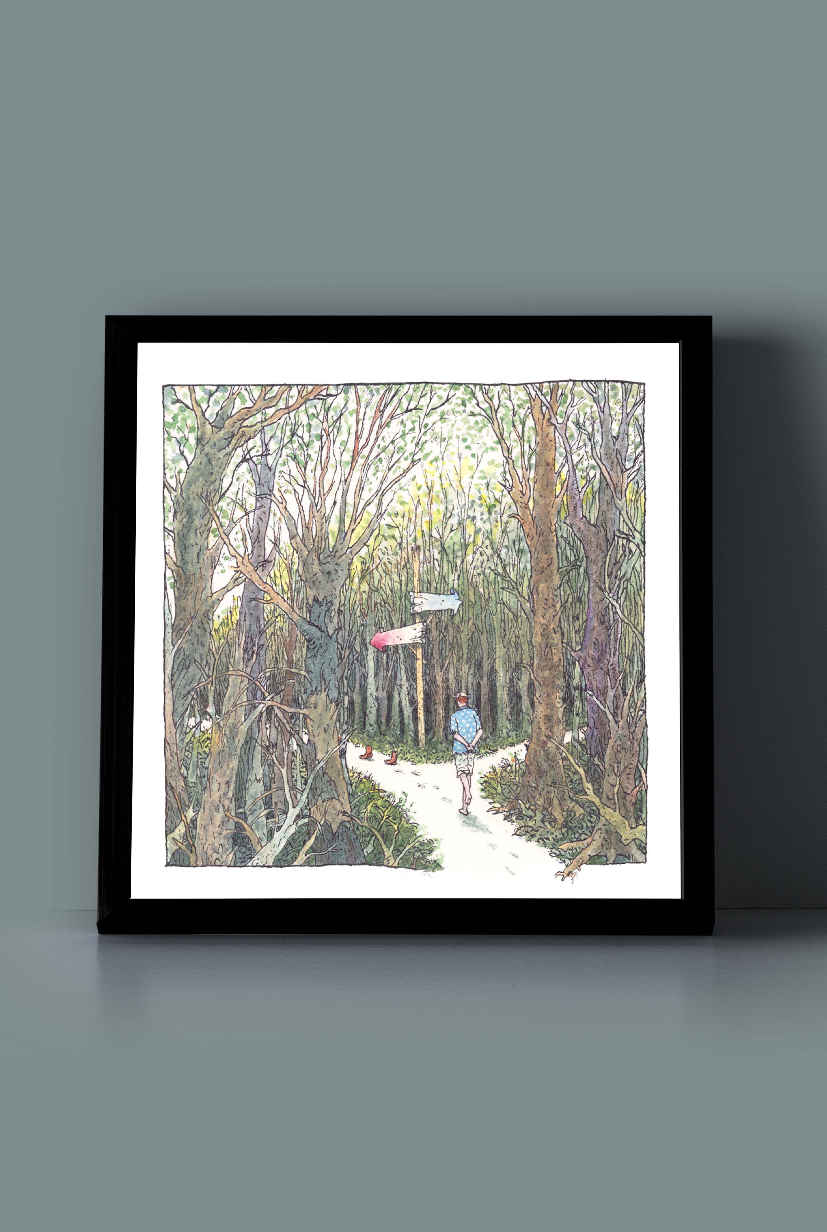 הדפס לתלייה על הקיר | הדרך בה לא בחרתי | מאייר- יזהר כהן