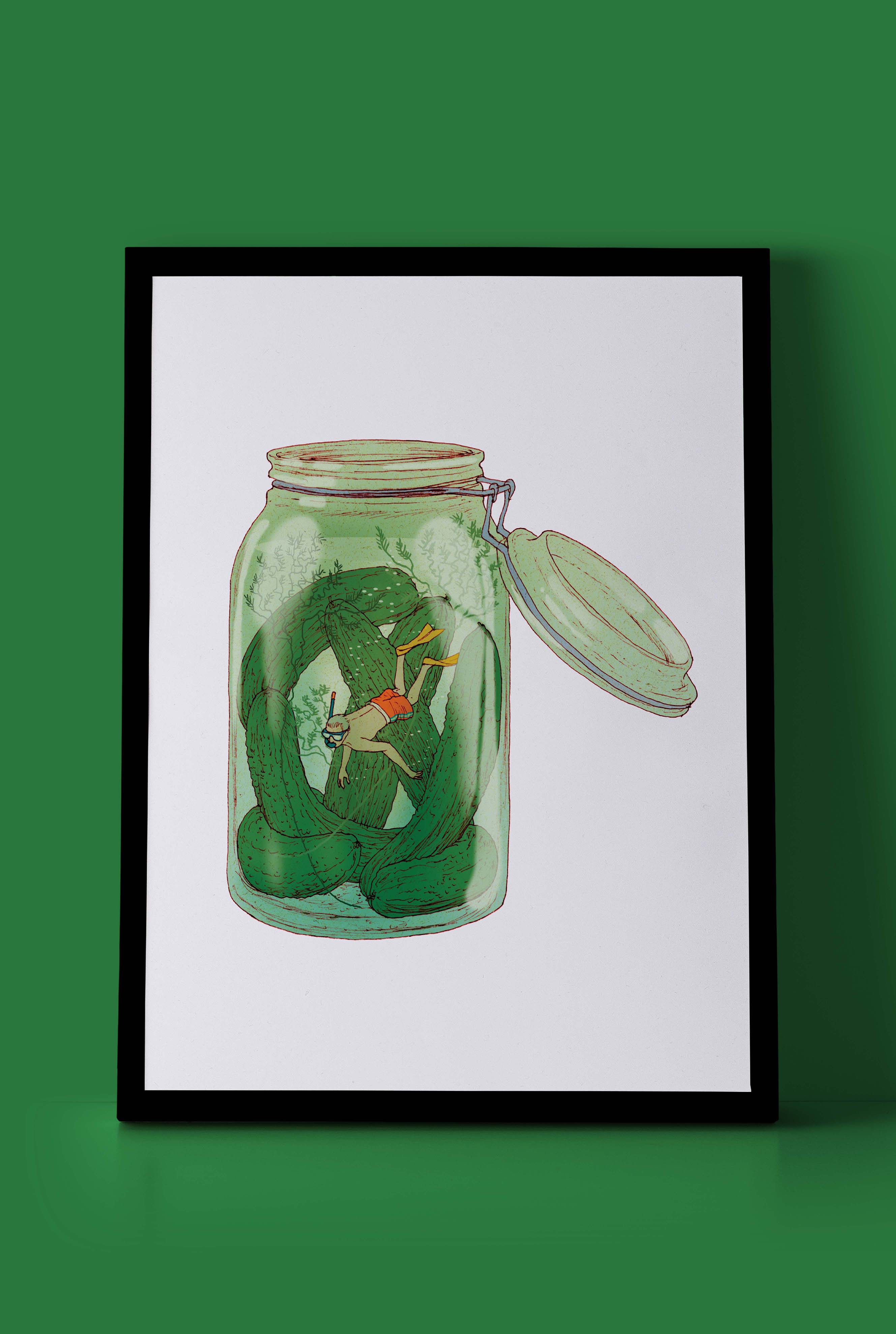 פרינט לתלייה על הקיר | הטעם של הבית | מאייר- יזהר כהן