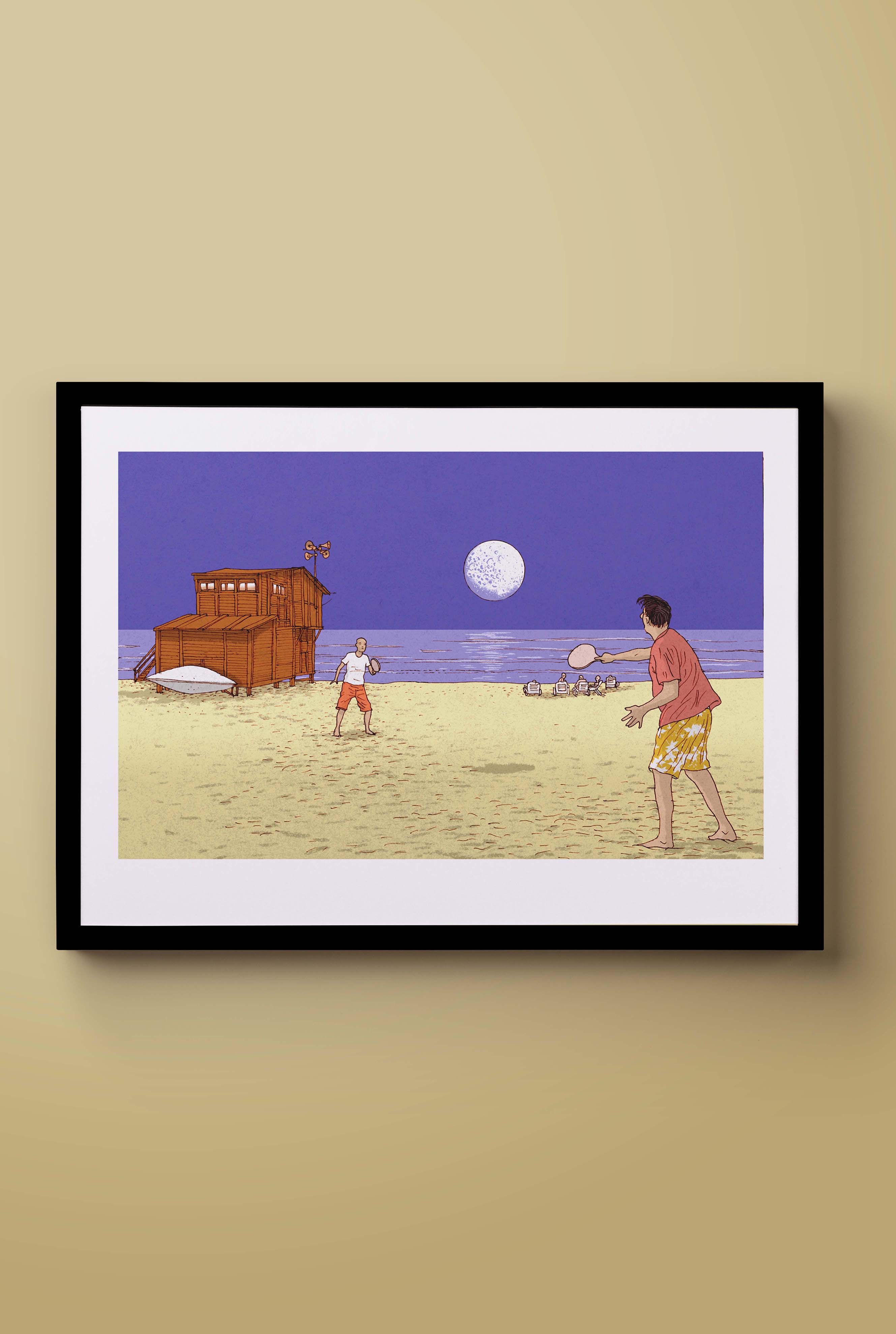 פרינט לתלייה על הקיר | טיק-טוק | מאייר- יזהר כהן