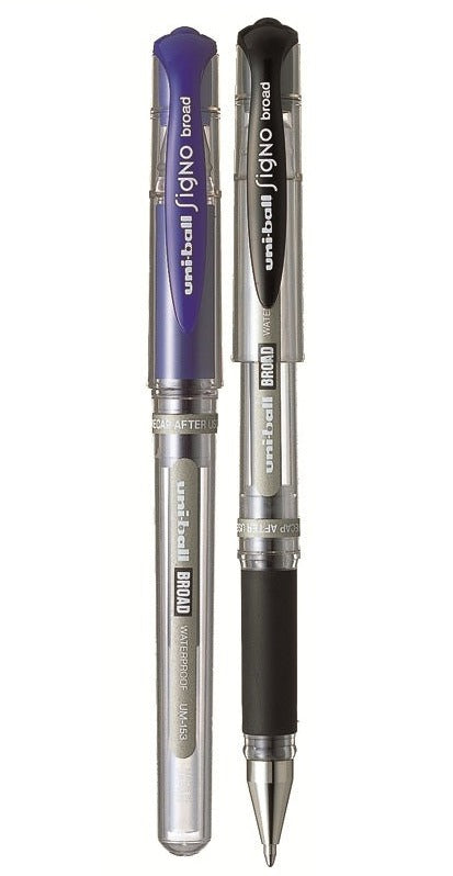 עט ג'ל 1 מ"מ של חברת יוניבול היפנית דגם SIGNO