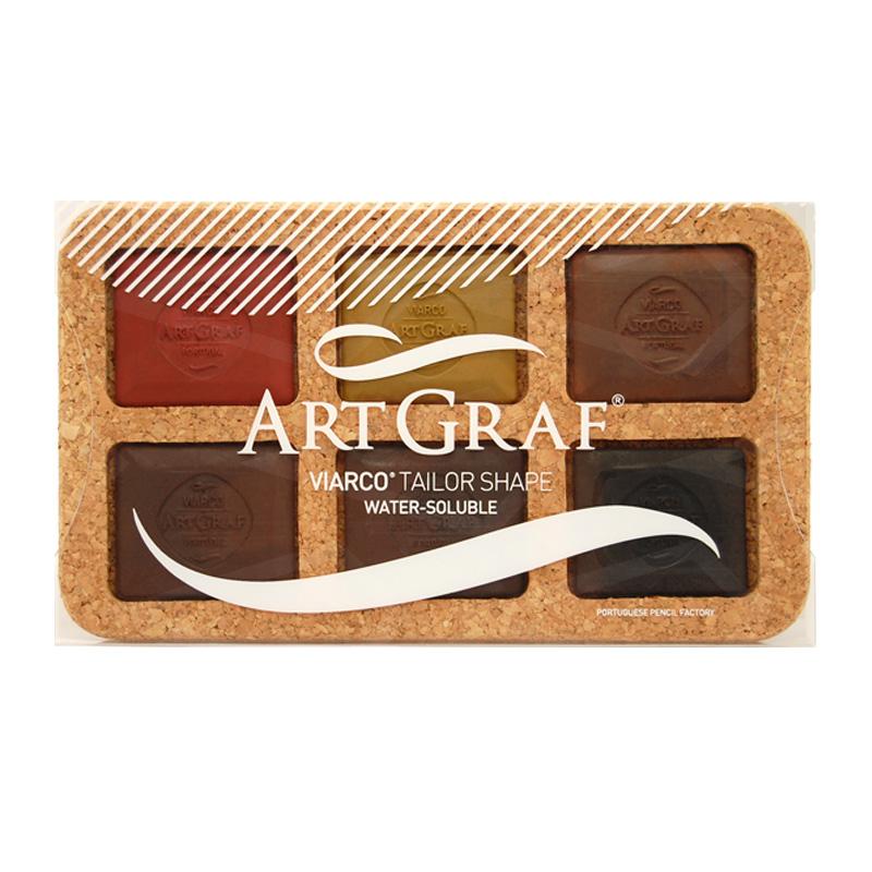 סט צבעי מים "חייטים" לציור - שישיית צבעי אדמה