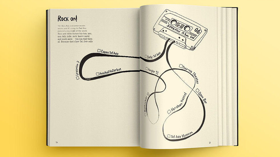 Tel Aviv city stories | מדריך מאוייר לעיר תל אביב למטיילים יצירתיים - citykat stories