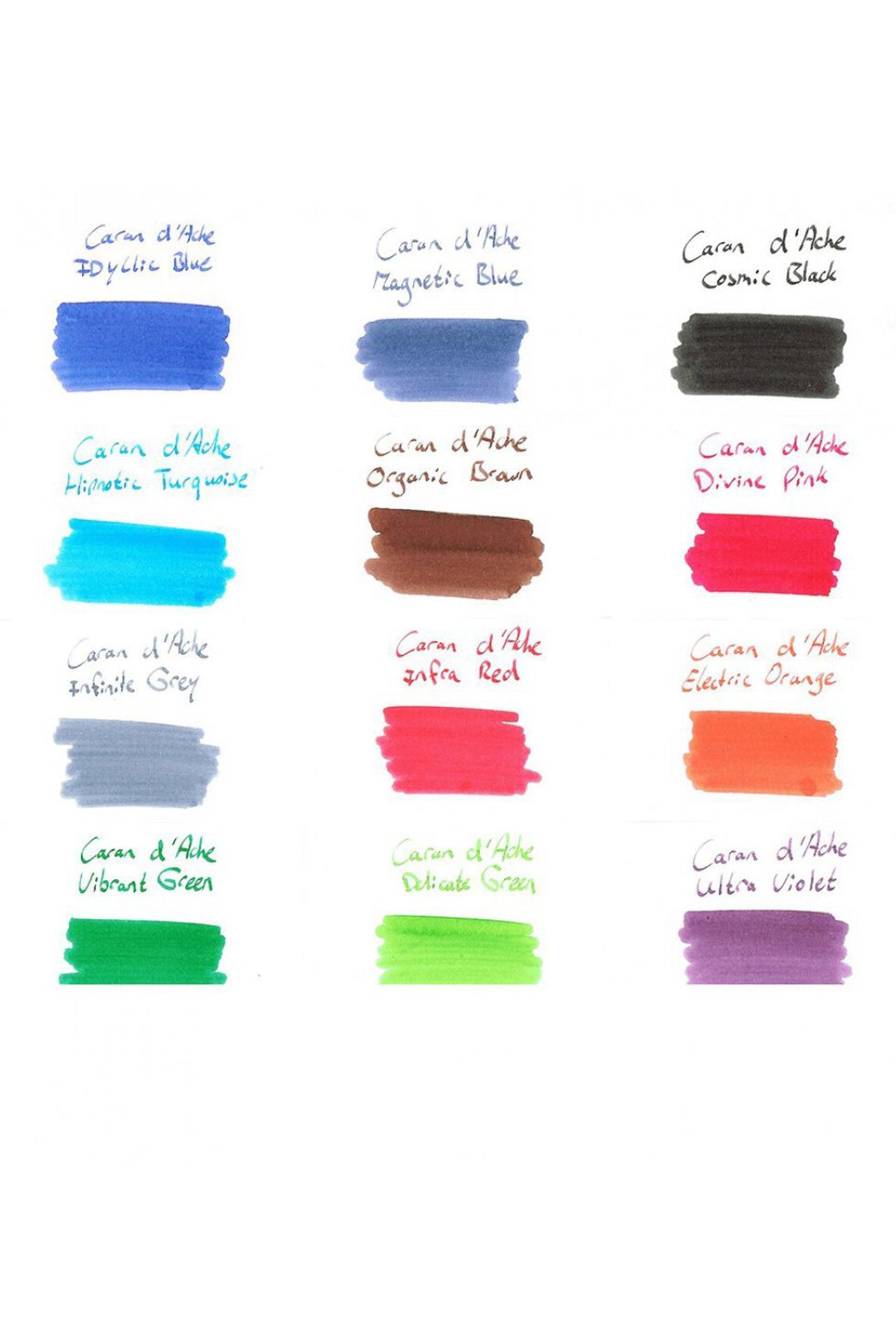 חבילת קפסולות דיו לעט נובע בצבע כחול עמוק | Caran d'Ache