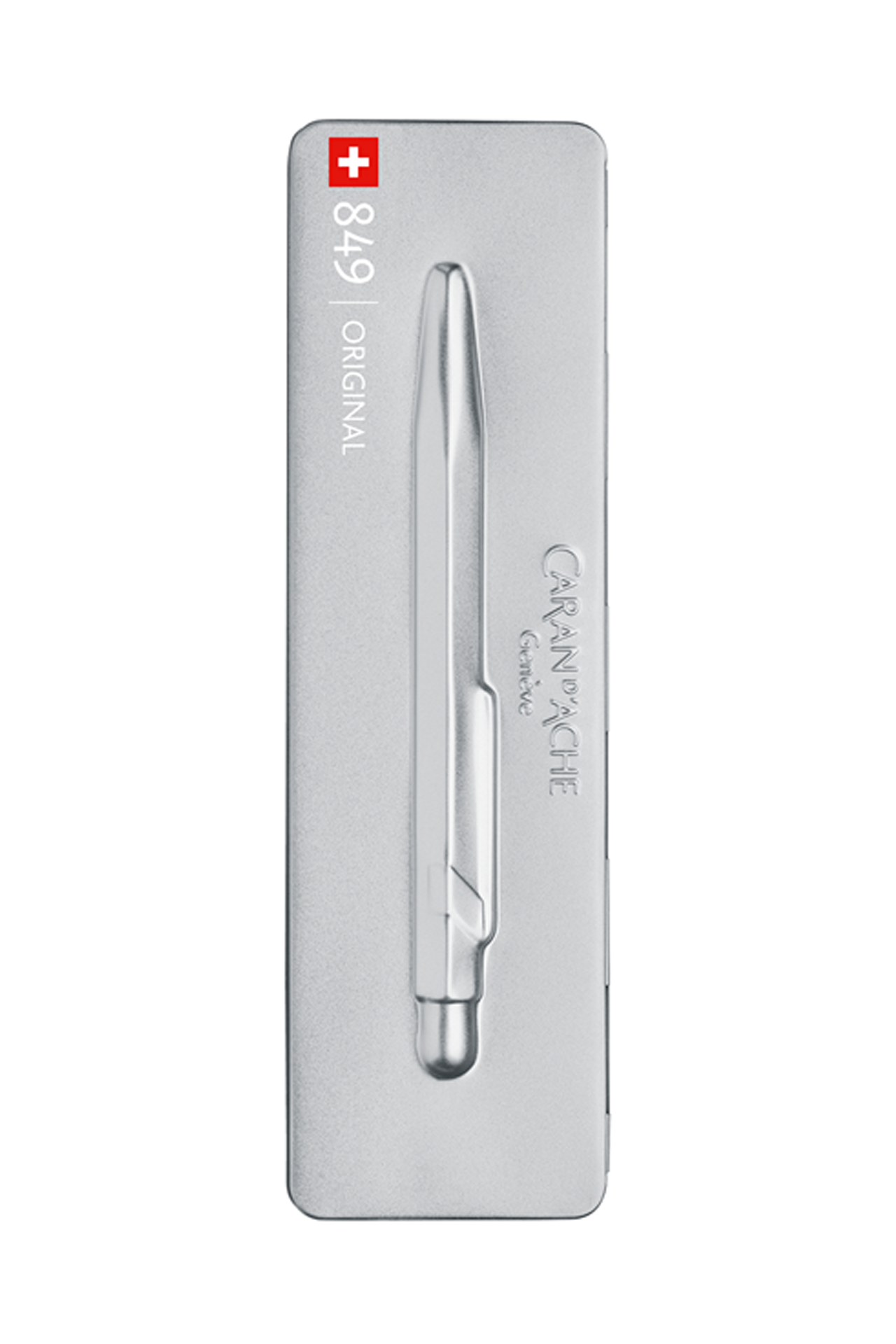 עט כדורי כסוף דגם אוריגינל מסדרת 849 של קראנדש | CARAN D'ACHE