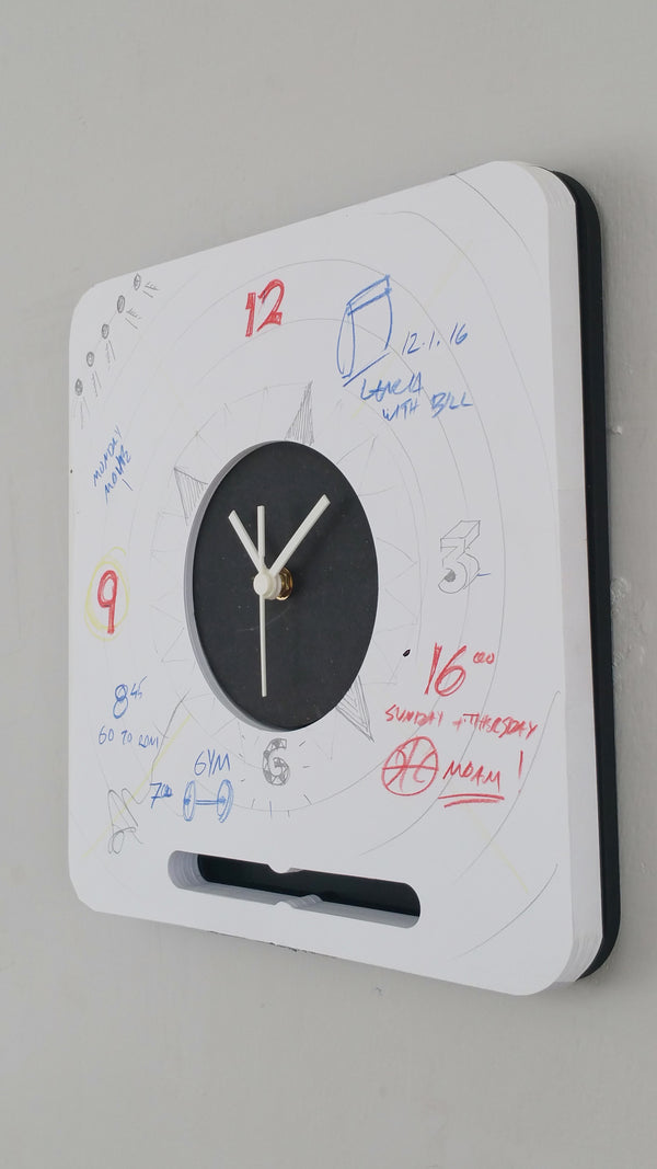 שעון פאלפ - בלוק נייר - גודל 30X30 ס"מ