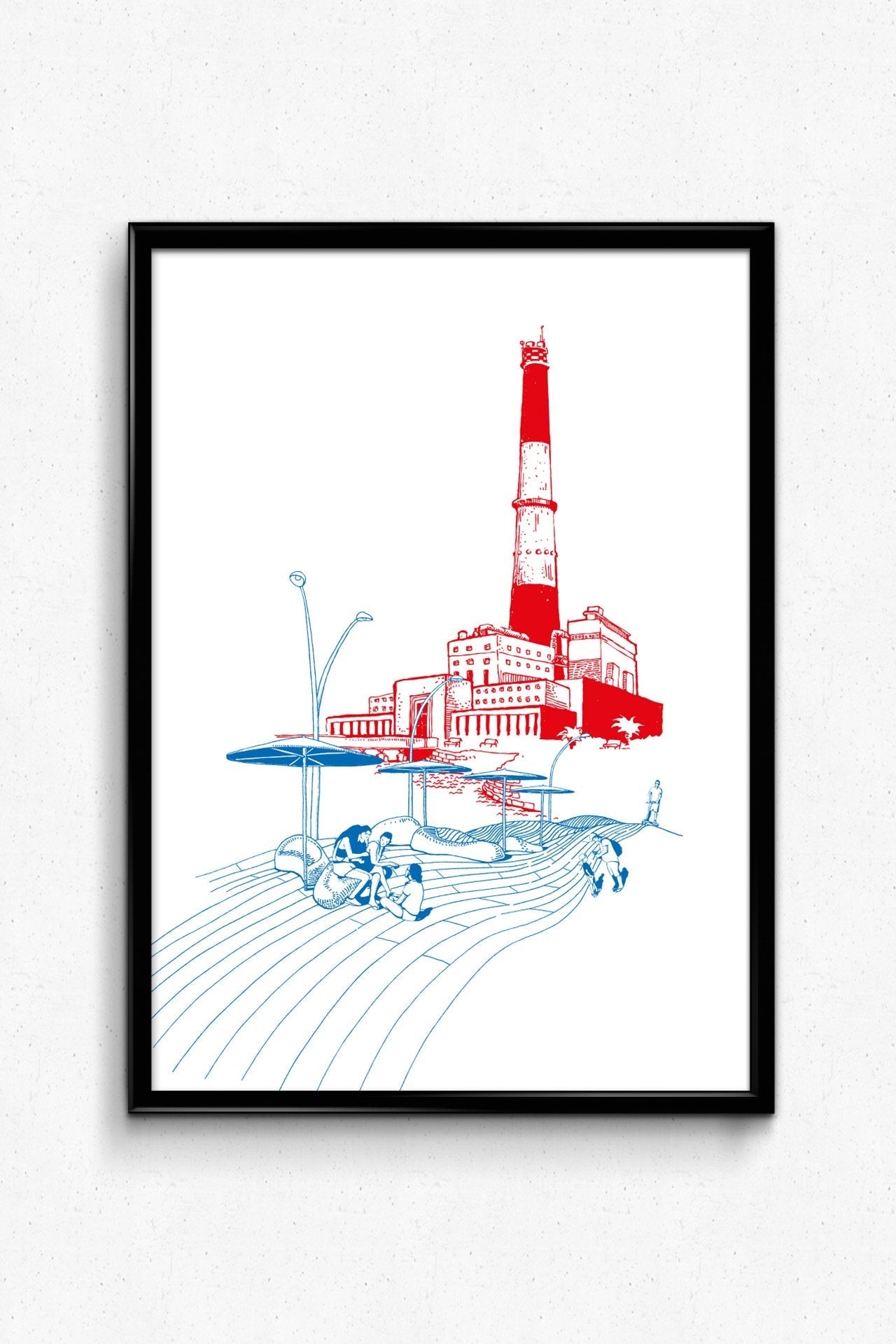 הדפס לתלייה על הקיר- TEL AVIV PORT | CITYKAT STORIES