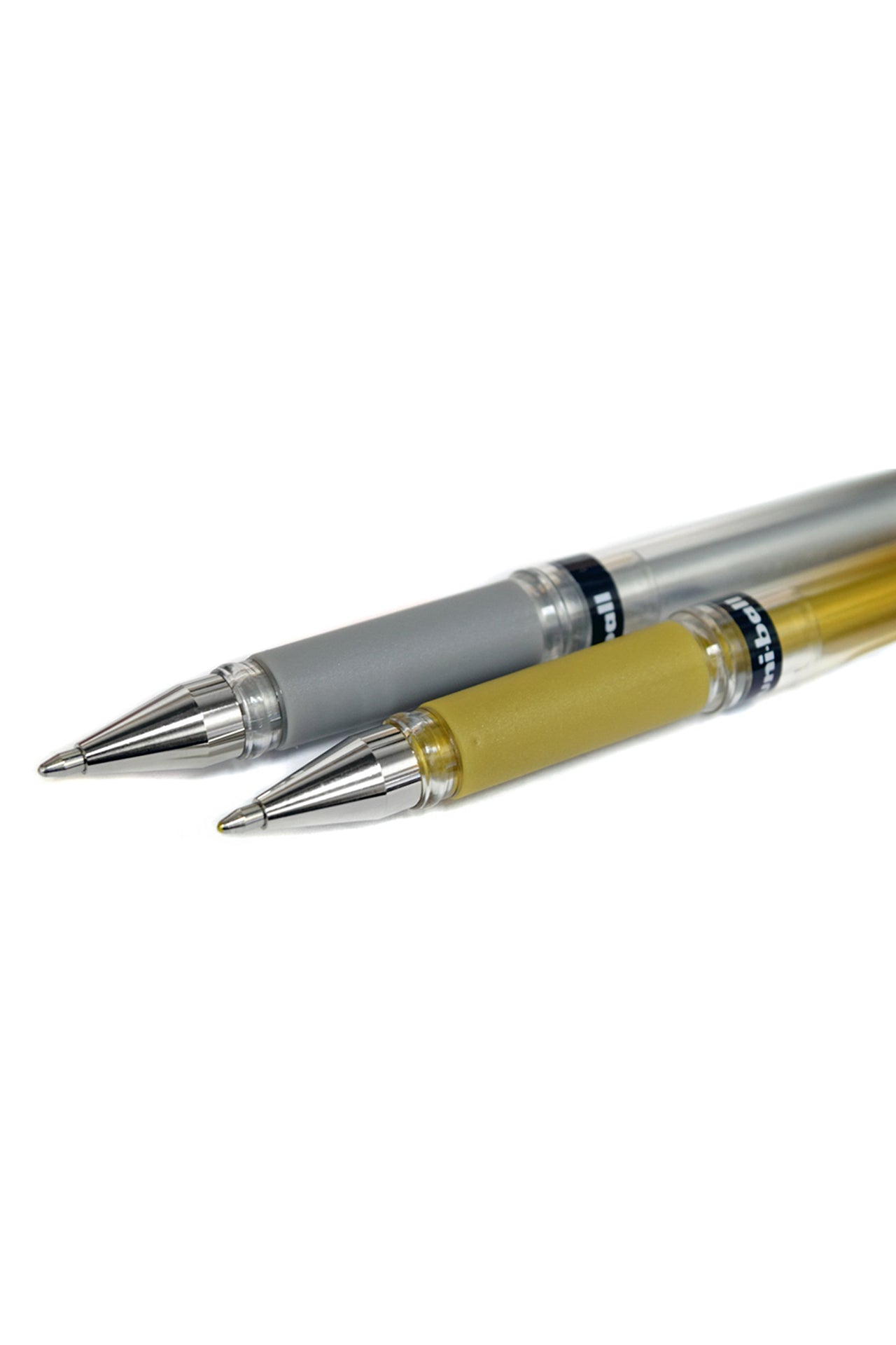 עט ג'ל מטאלי או לבן לכתיבה על נייר שחור של חברת UNIBALL היפנית