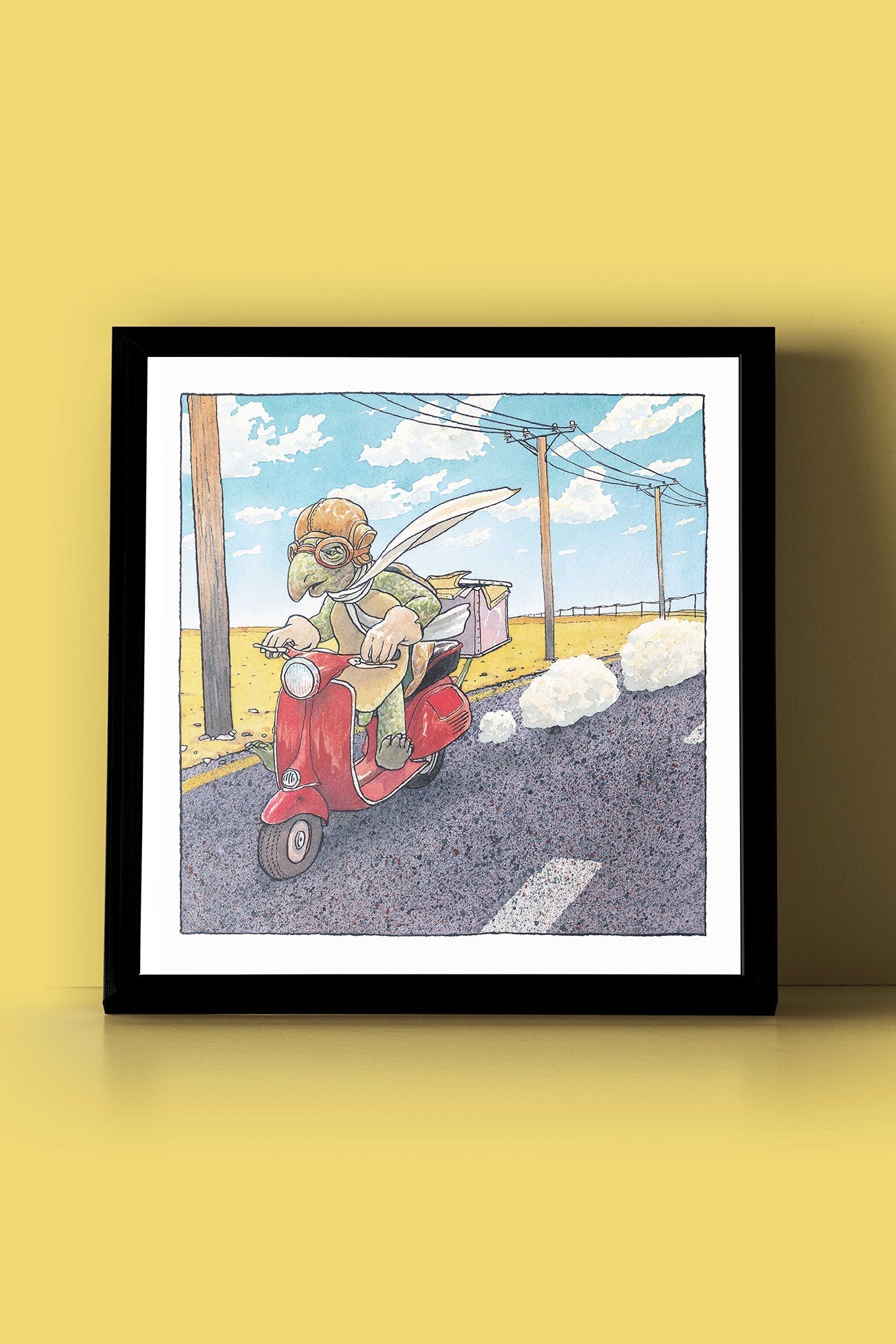 פרינט לתלייה על הקיר | אין זמן | מאייר- יזהר כהן