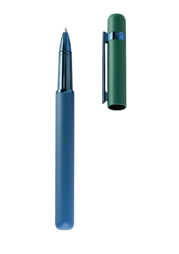 עט רולר פרוסטד ירוק-כחול | DESIGN 03 |OTTO HUTT