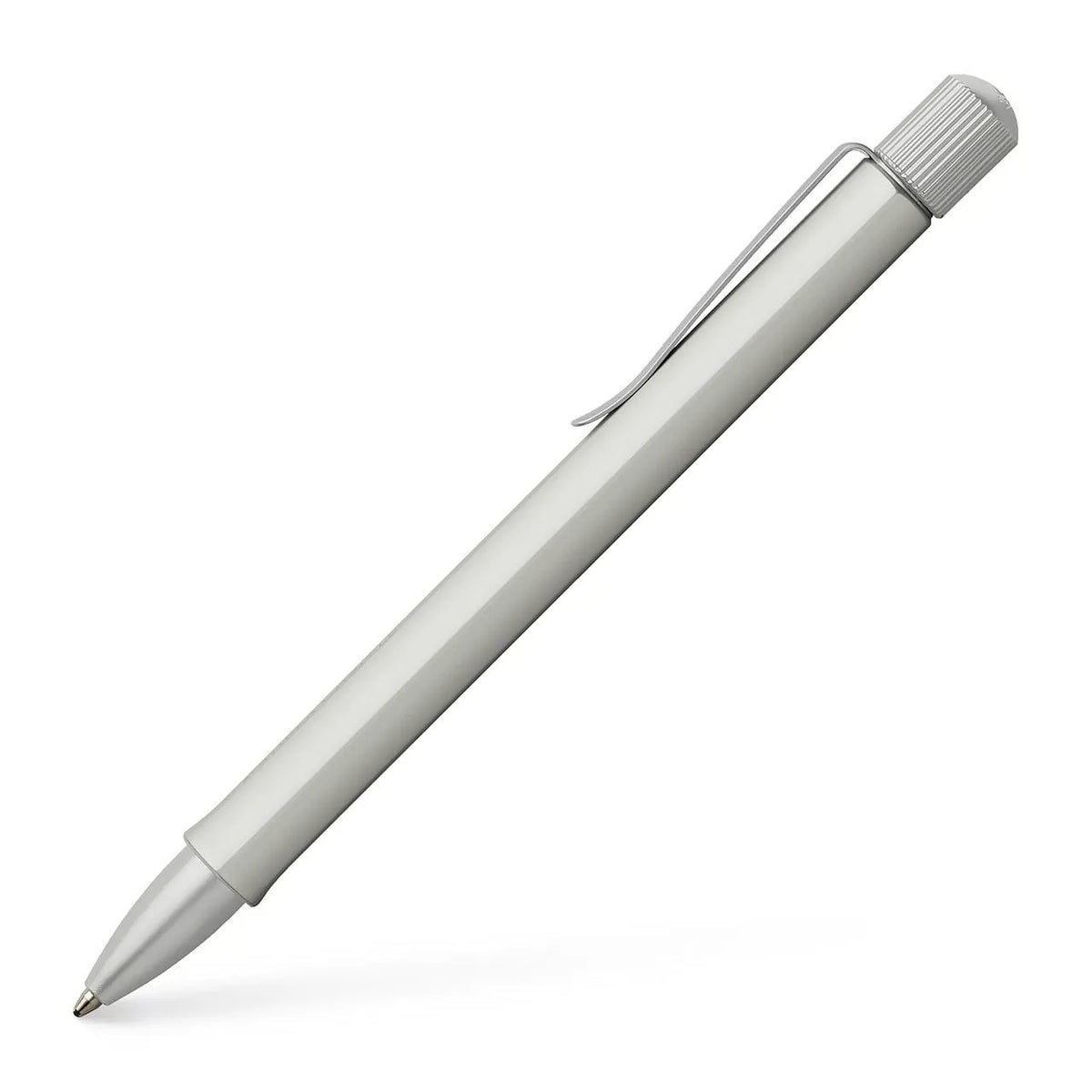 עט כדורי אלומיניום בצבע כסוף מט | Faber Castell Hexo ballpoint pen