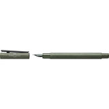 עט נובע מאלומיניום ירוק אוליב מינימליסטי של פאבר קסטל מסדרת  NEO SLIM METAL