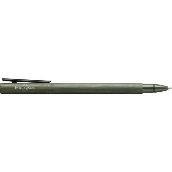 עט רולר מאלומיניום ירוק אוליב של פאבר קסטל מסדרת  NEO SLIM ALUMINIUM