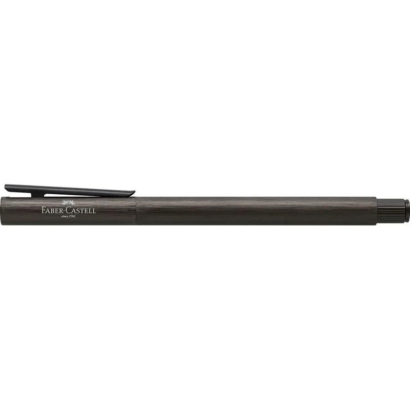 עט נובע מאלומיניום אפור מבריק מינימליסטי של פאבר קסטל מסדרת  NEO SLIM METAL