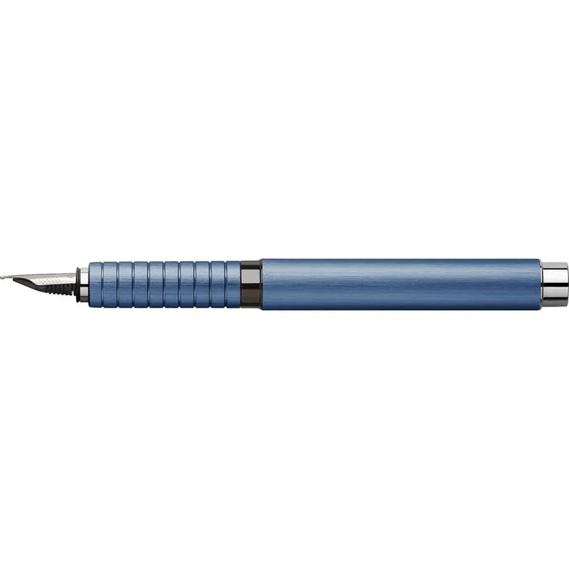 עט נובע כחול יוקרתי של פאבר קסטל מסדרת ESSENTIO ALUMINIUM BLUE