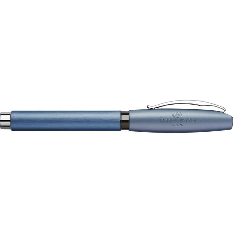 עט נובע כחול יוקרתי של פאבר קסטל מסדרת ESSENTIO ALUMINIUM BLUE