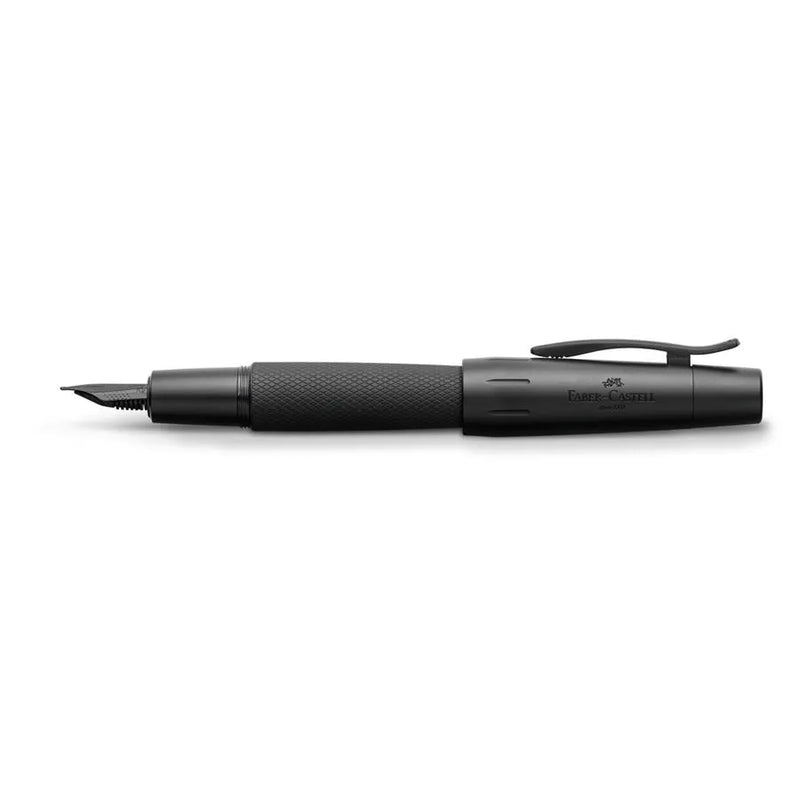 עט נובע שחור יוקרתי של פאבר קסטל מסדרת E-MOTION PURE BLACK