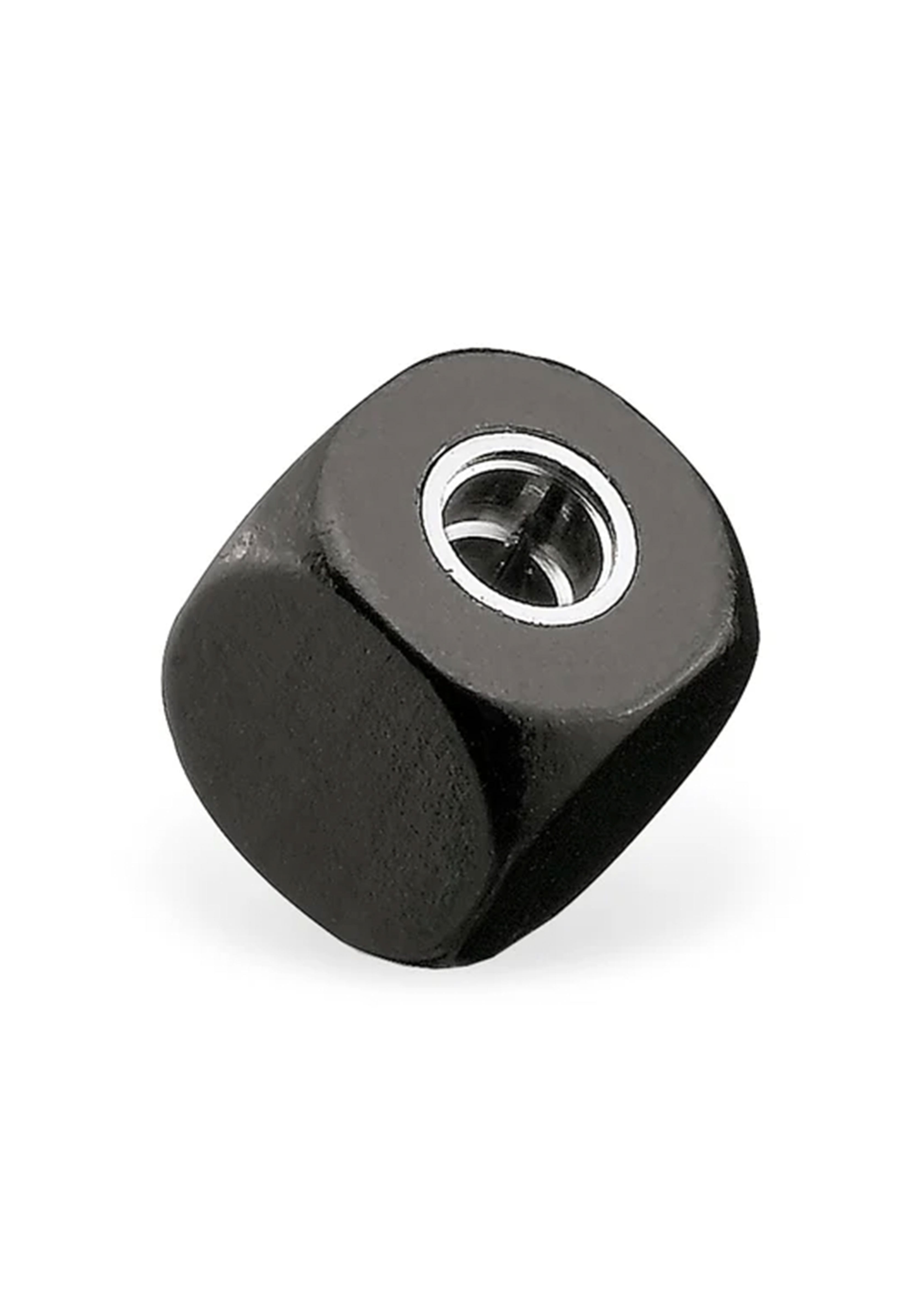 מחדד קוביה מעץ בוק שחור לעפרון בקוטר 5.6 מ"מ | E+M CUBE SHARPNER