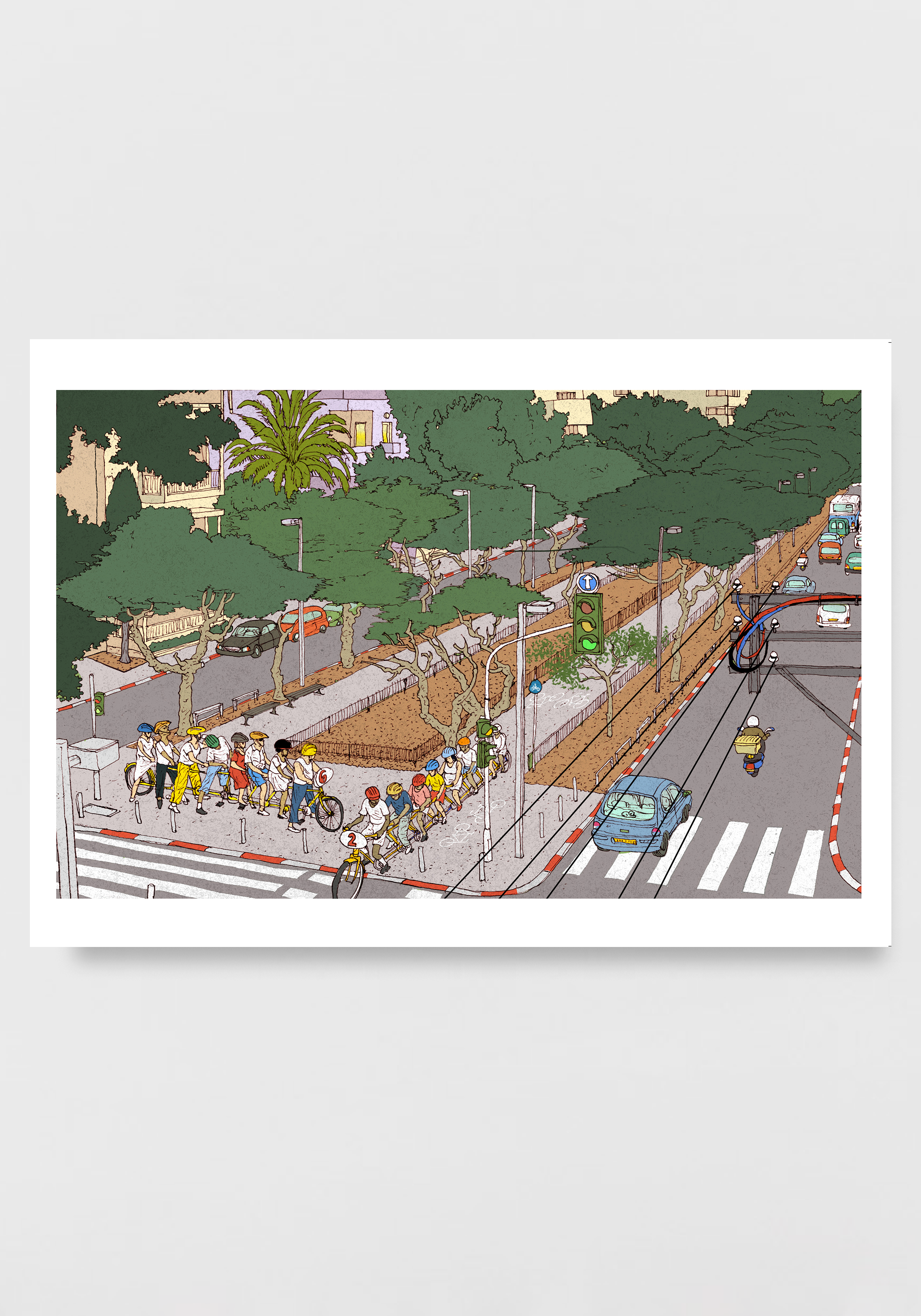 פרינט לתלייה על הקיר | תחבורה ציבורית | יזהר כהן - אוסף חדש