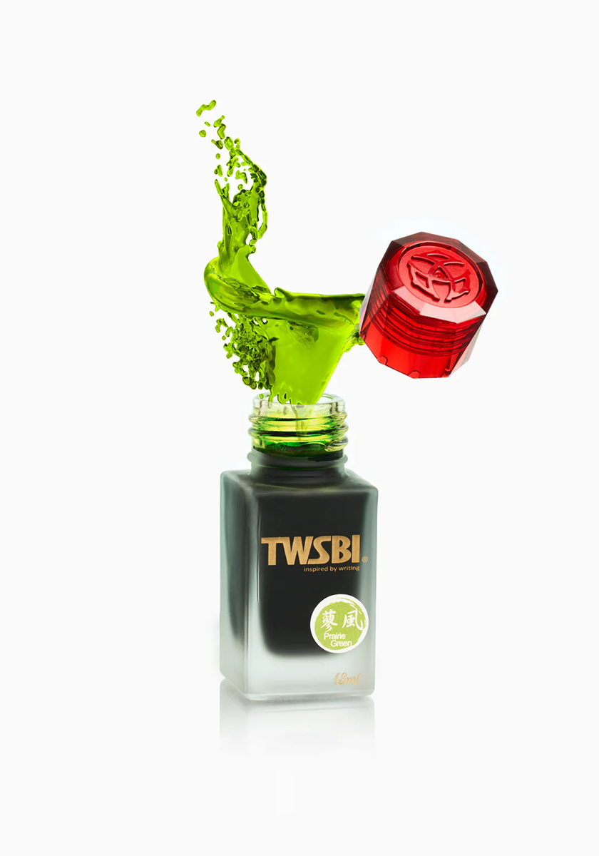 בקבוק דיו 18 מ"ל ירוק ערבה | TWSBI ink prairie green