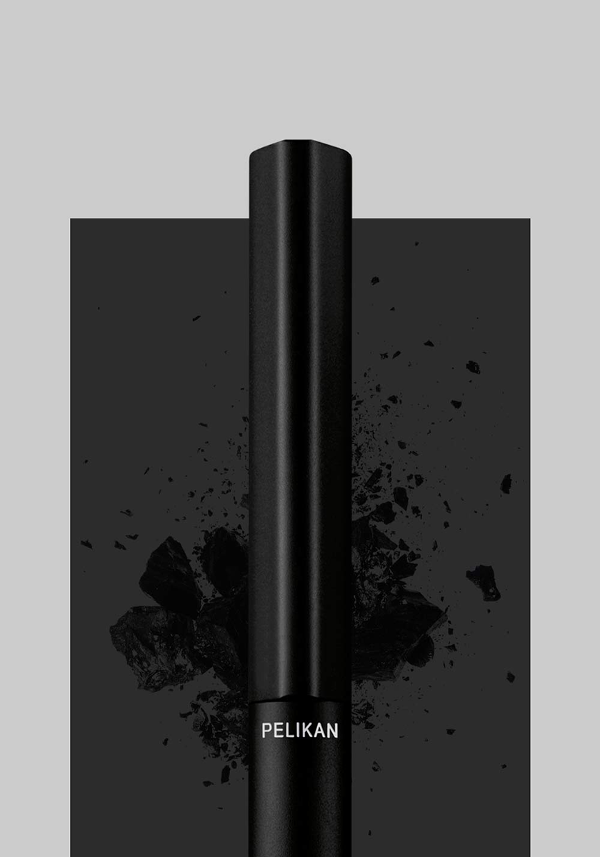 עט כדורי שחור בקופסת פח | Pelikan INEO Ballpoint