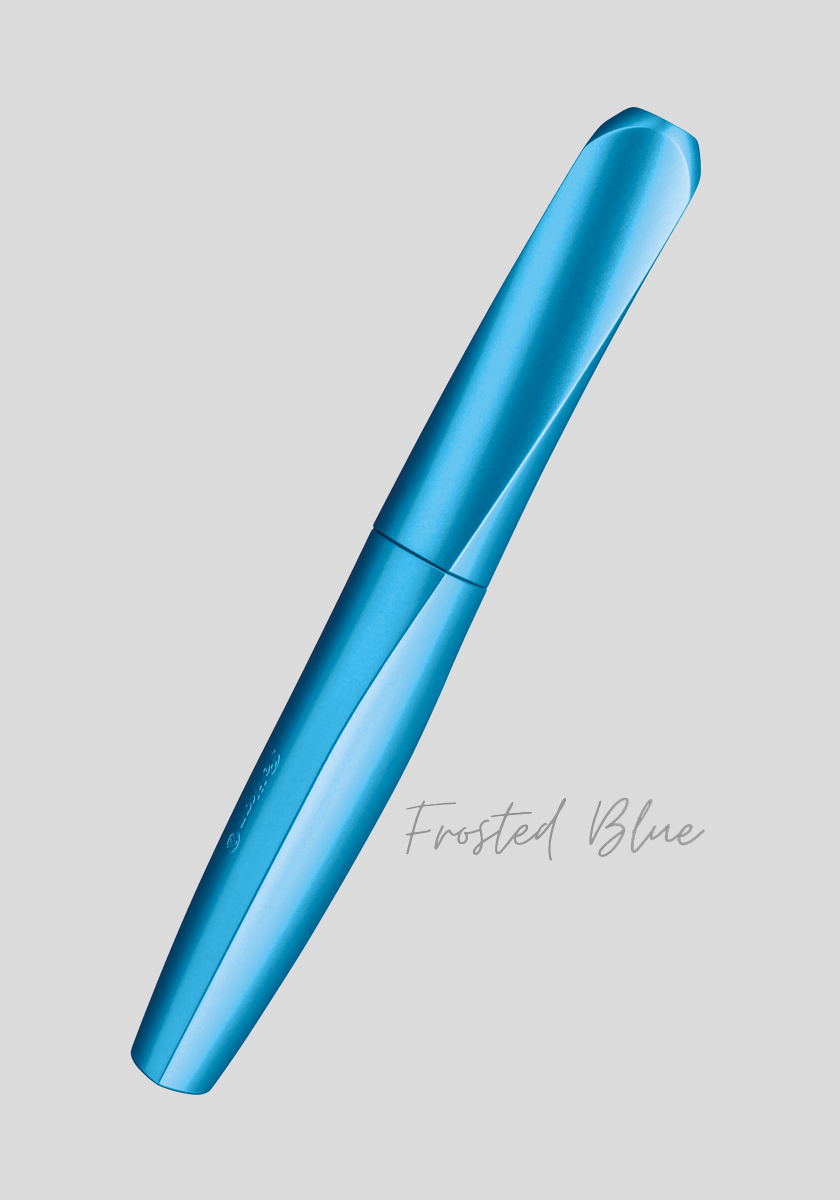 עט נובע כחול מטאלי | Pelikan Twist Frosted Blue