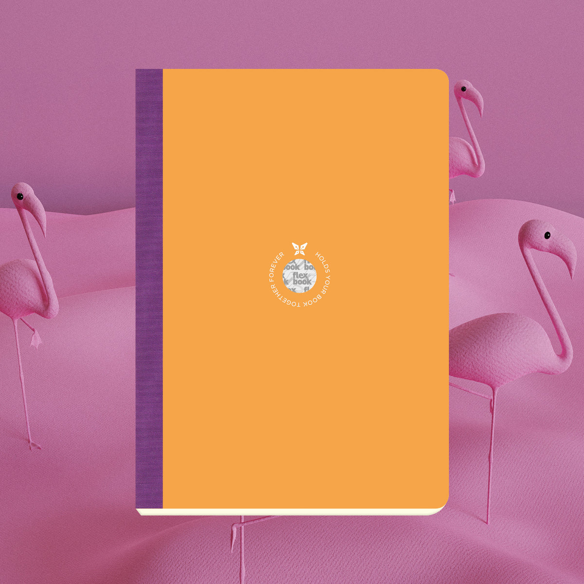 מחברת שורה כריכה כתומה שידרה סגולה SMARTBOOK | גודל ייחודי 17X24