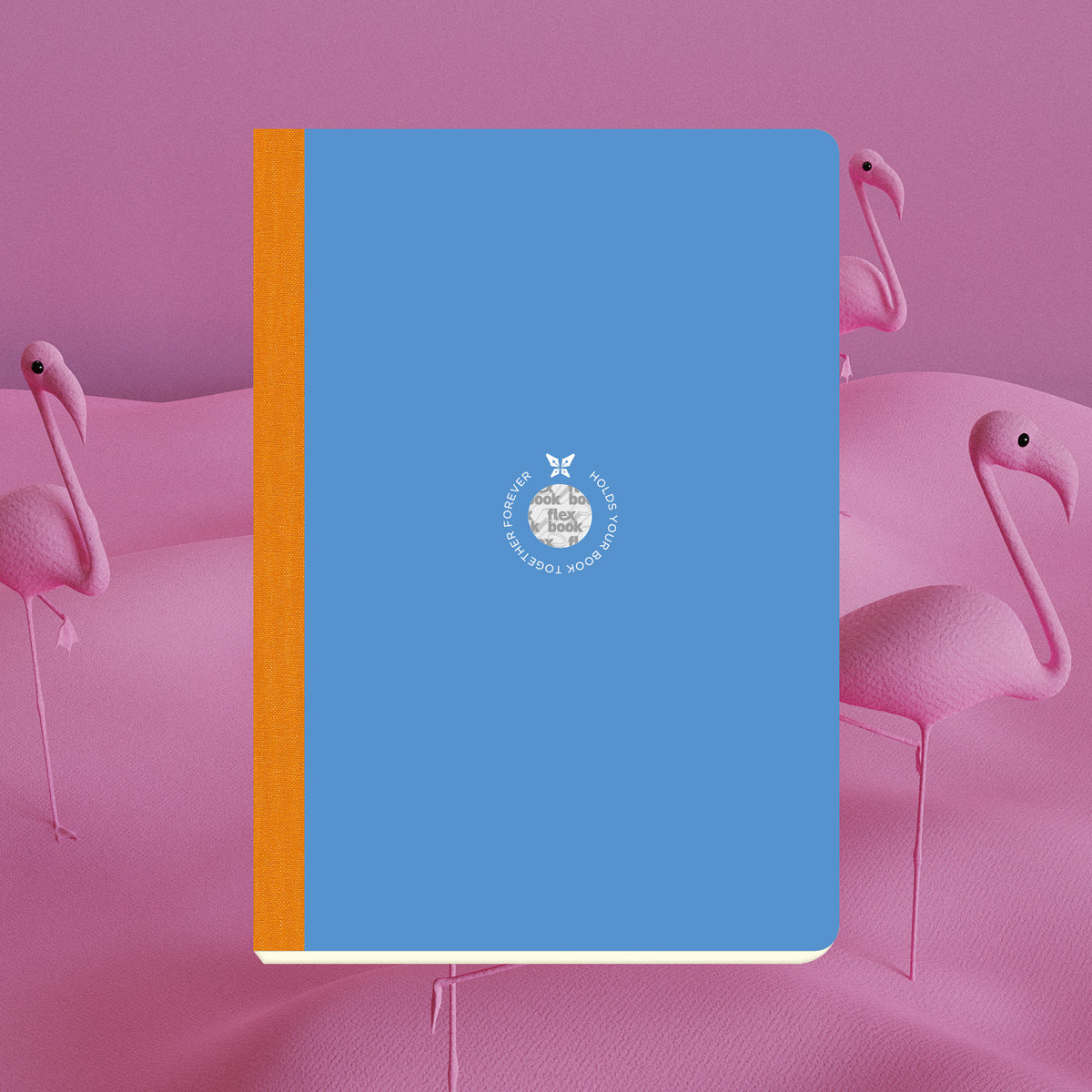 מחברת שורה כריכה כחולה שידרה כתומה SMARTBOOK | גודל ייחודי 17X24
