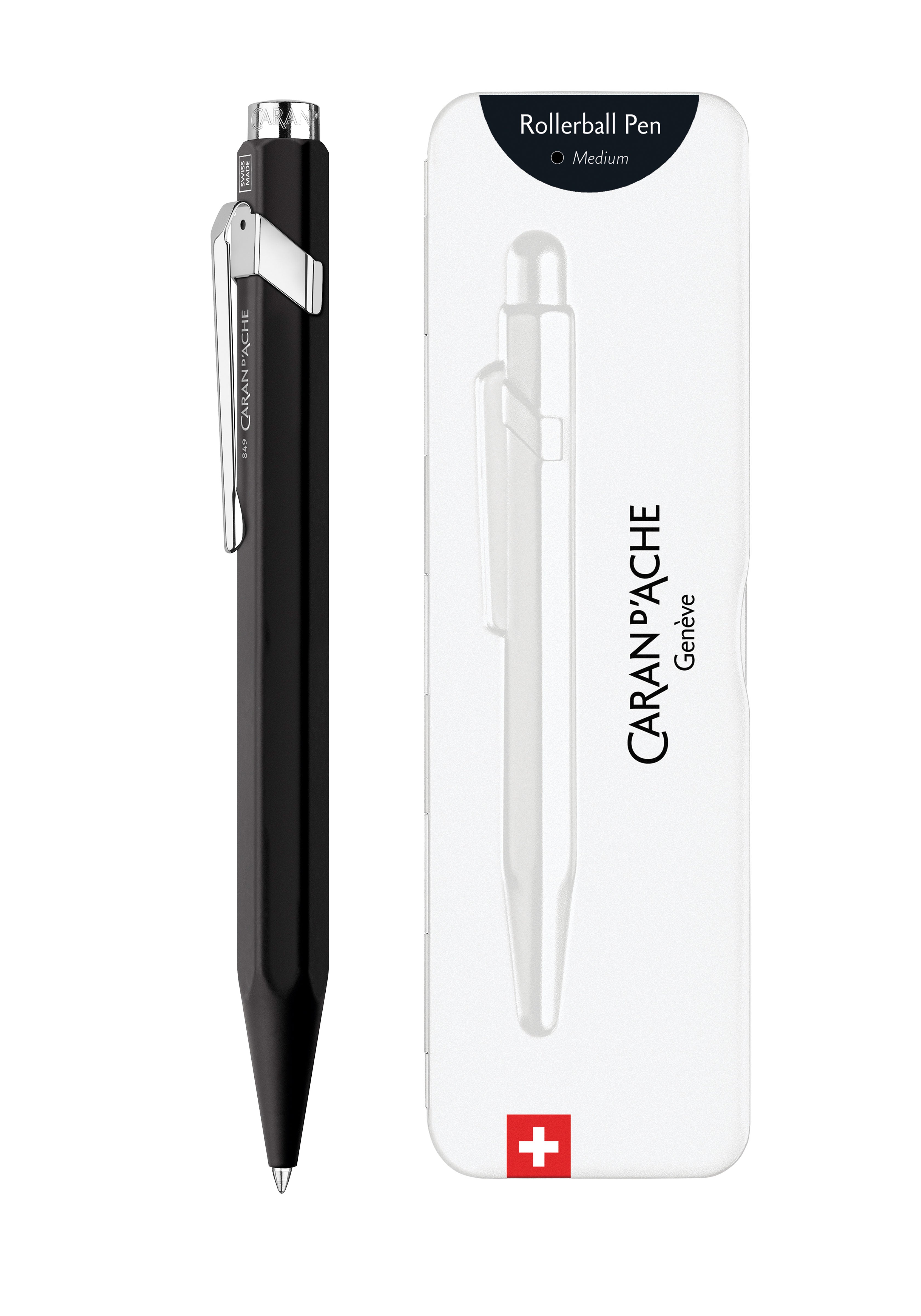 עט רולר שחור לחיץ 849 | Caran d’Ache