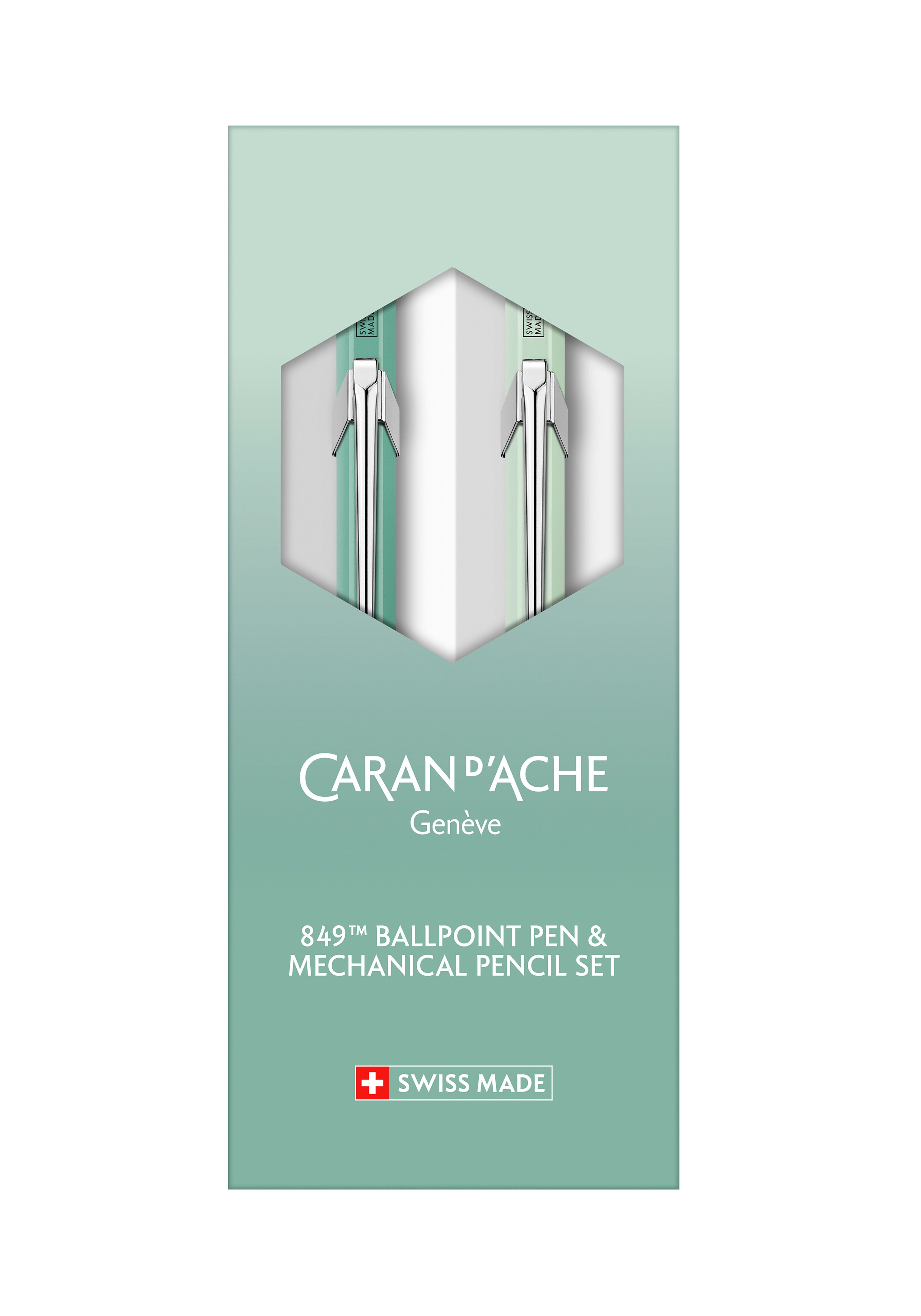 סט Misty Forest | עט כדורי + עיפרון מכני 0.5 | מהדורה מיוחדת | Caran d'Ache