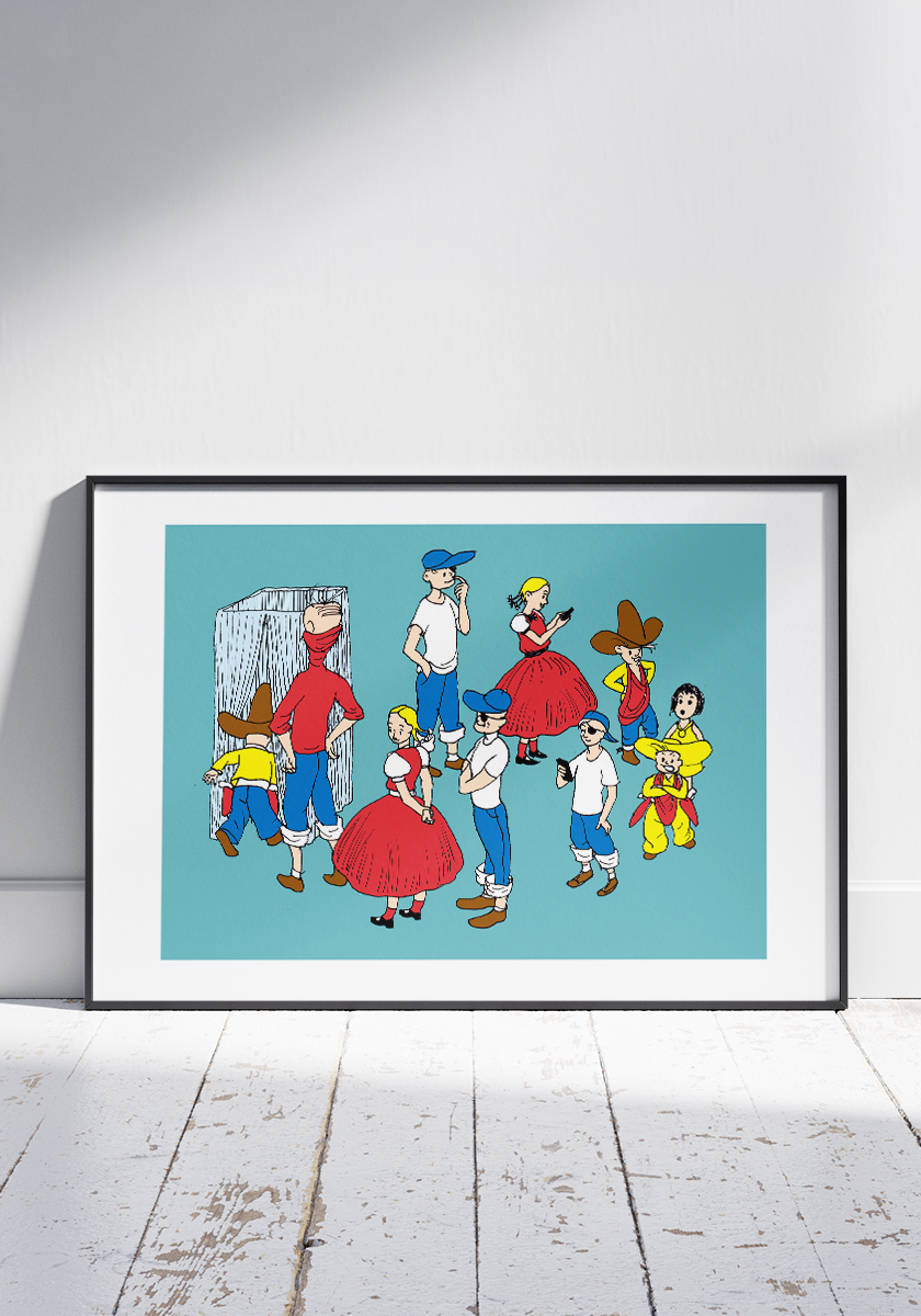 פרינט לתלייה על הקיר | עתידות | יזהר כהן - אוסף חדש