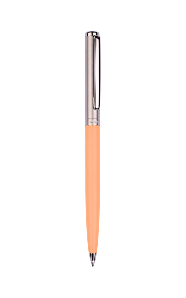עט כדורי בציפוי רותניום כתום אפרסק מט | עיצוב 01 | OTTO HUTT