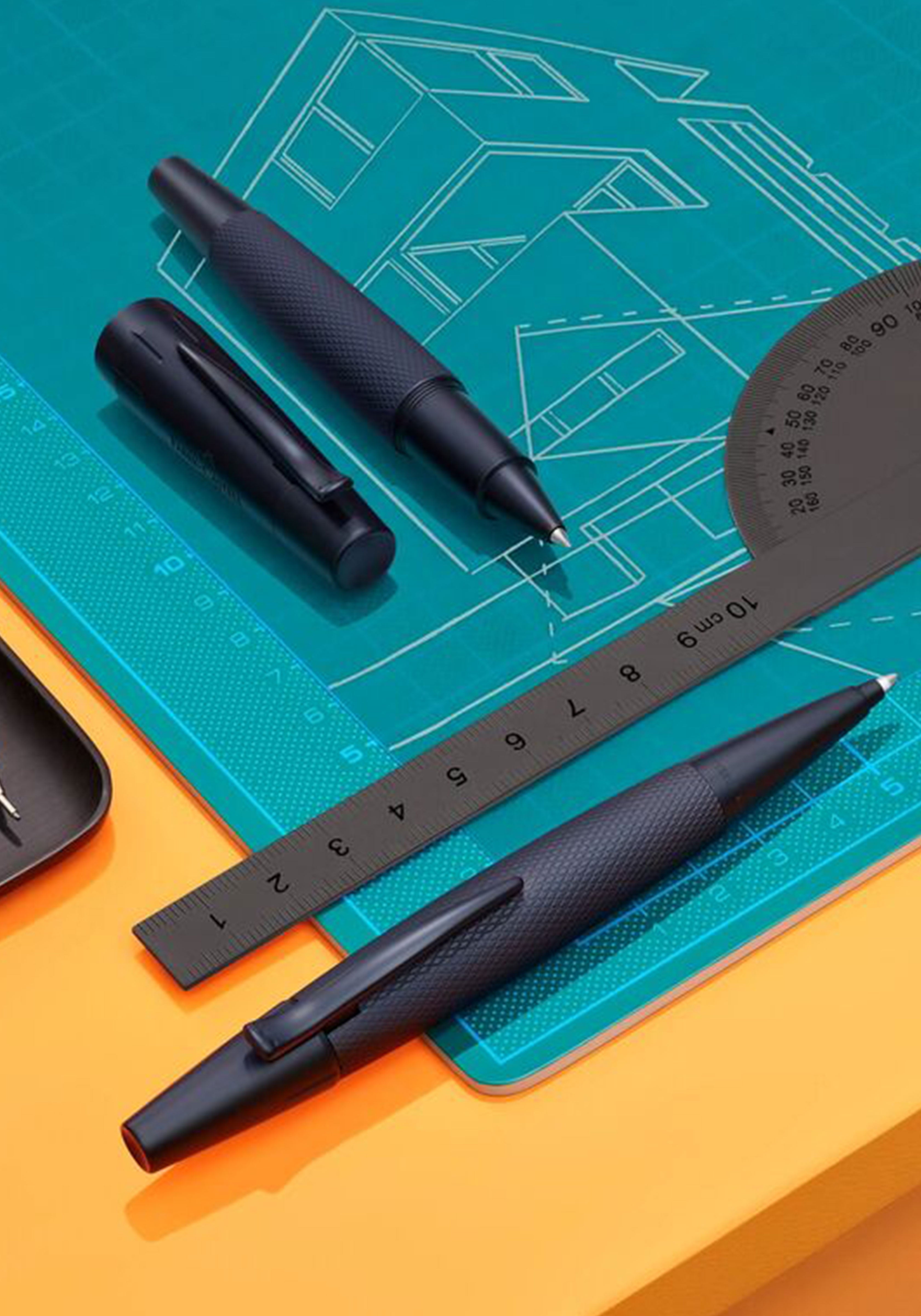 עט רולר שחור | Faber Castell E-Motion Pure Black