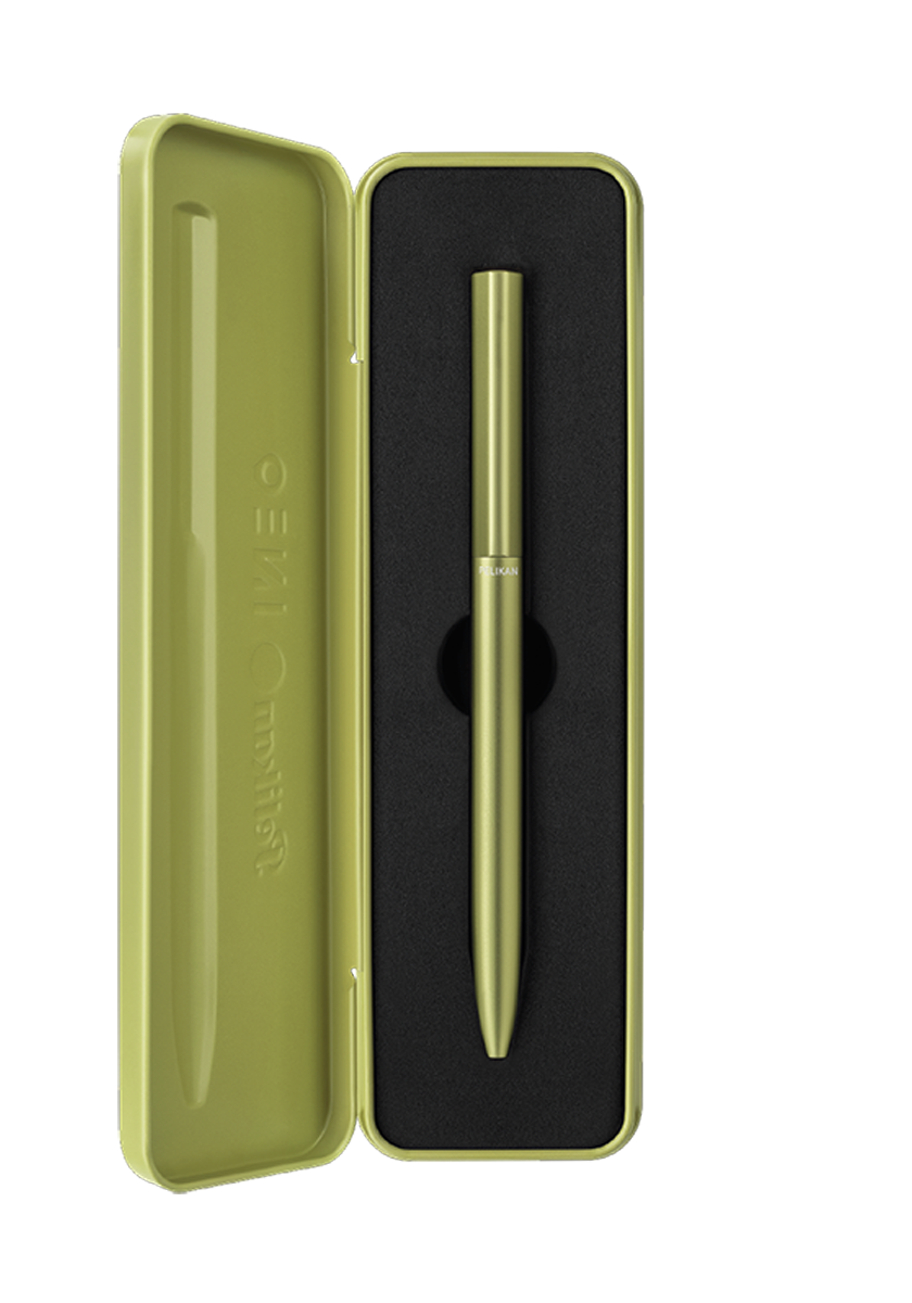 עט כדורי ירוק בקופסת פח | Pelikan INEO Ballpoint