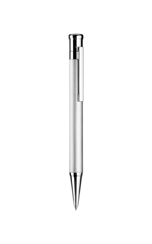 עט כדורי אפור בהיר בגימור פלטינה | DESIGN 04 | OTTO HUTT
